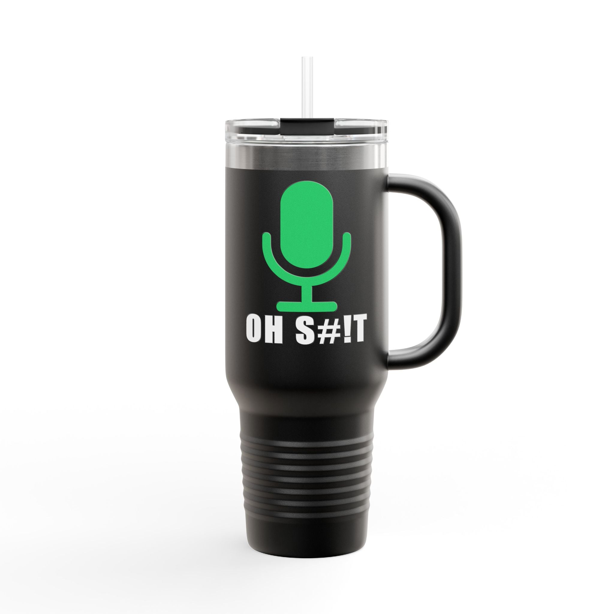 OH S#!T Travel Mug – Hot Mic Zoom Meeting Horror Tumbler