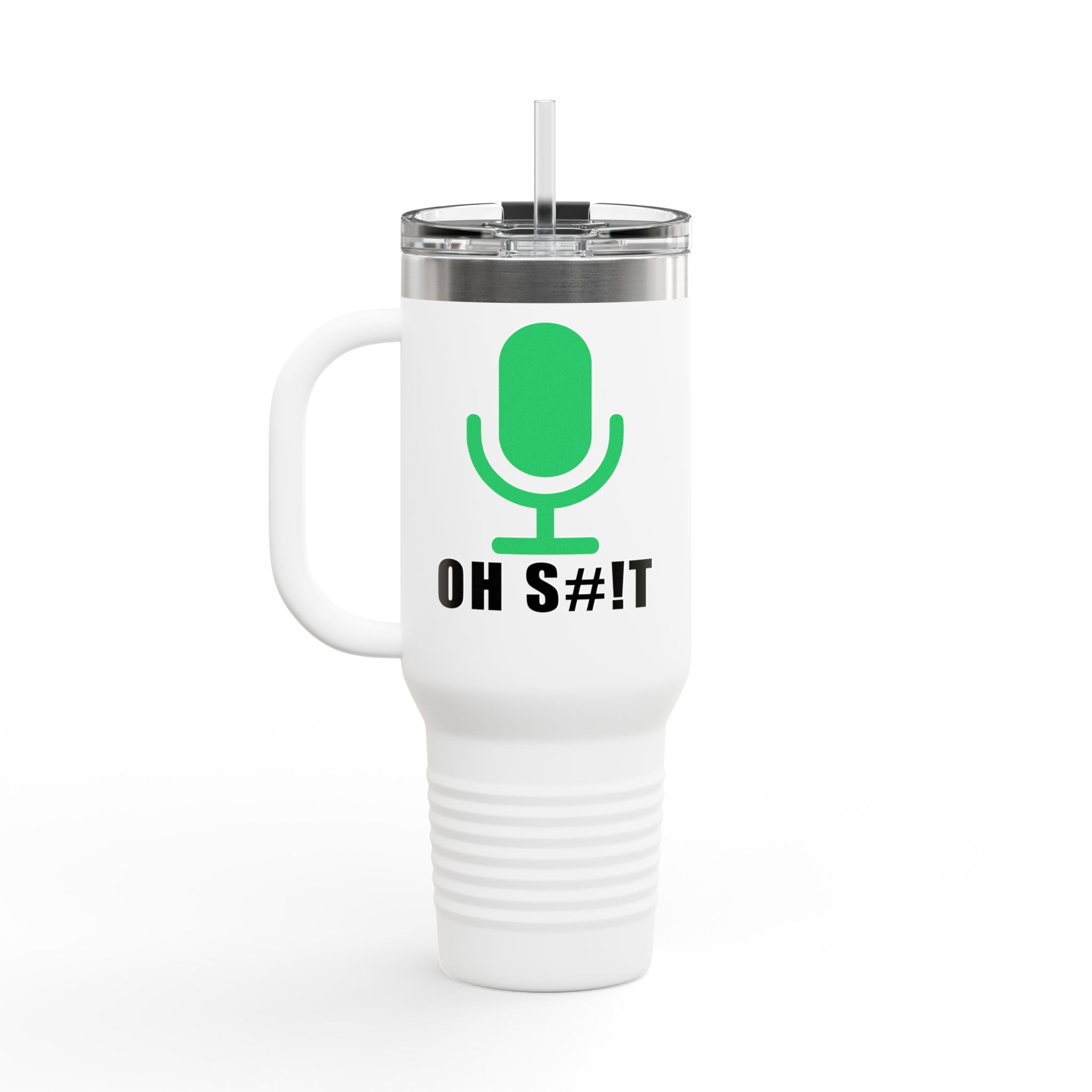 OH S#!T Travel Mug – Hot Mic Zoom Meeting Horror Tumbler