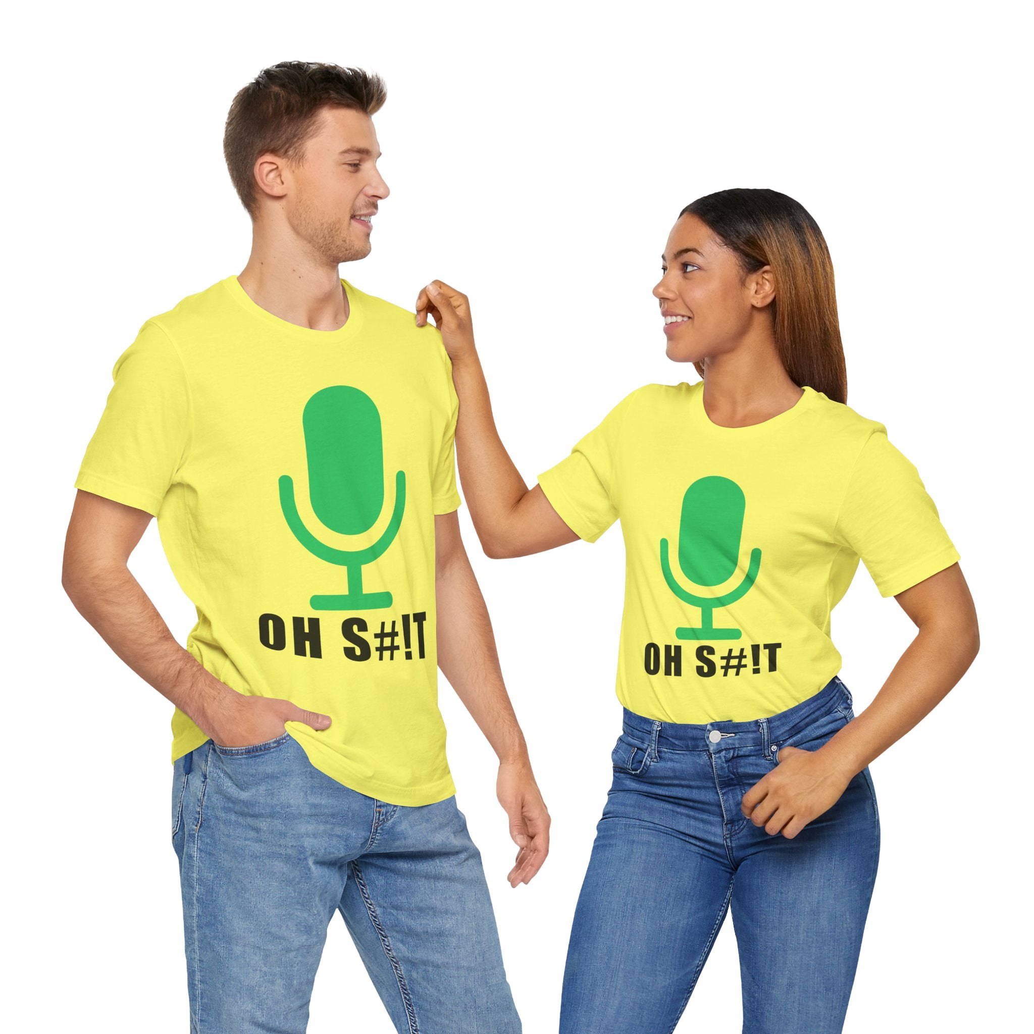 OH S#!T T-Shirt – Hot Mic Zoom Meeting Horror Graphic Tee