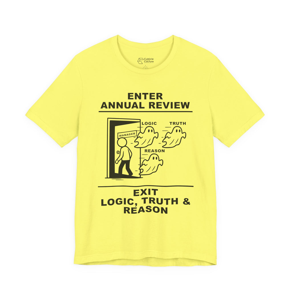Annual Review T-Shirt – Cliffverse Office Humor Graphic Tee for Corporate Survivors