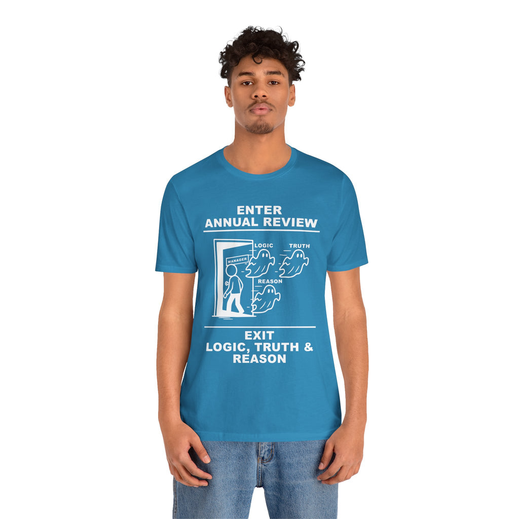 Annual Review T-Shirt – Cliffverse Office Humor Graphic Tee for Corporate Survivors