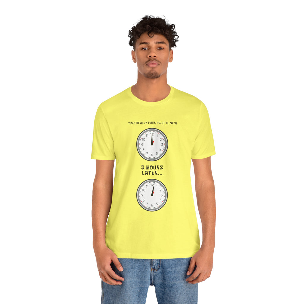 Post Lunch Woe T-Shirt – Dark Humor Afternoon Slump Graphic Tee