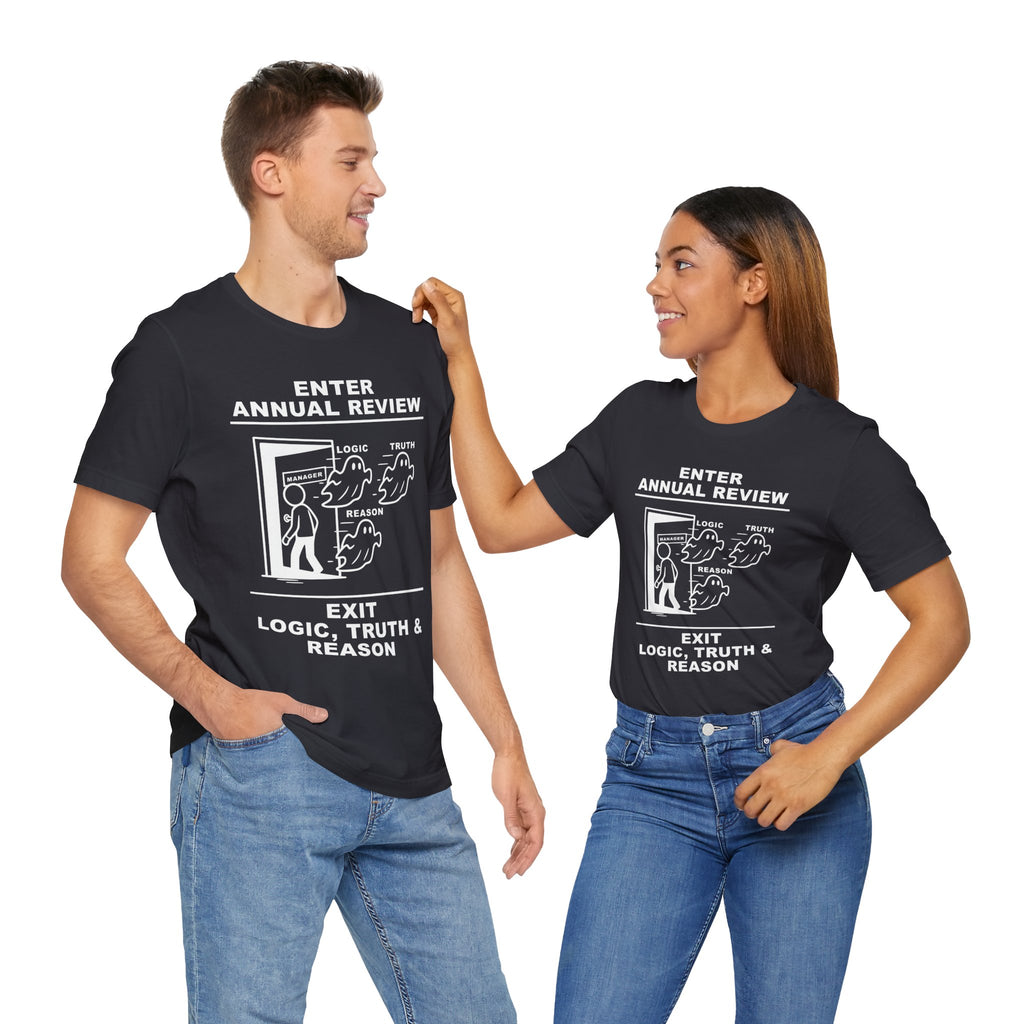 Annual Review T-Shirt – Cliffverse Office Humor Graphic Tee for Corporate Survivors