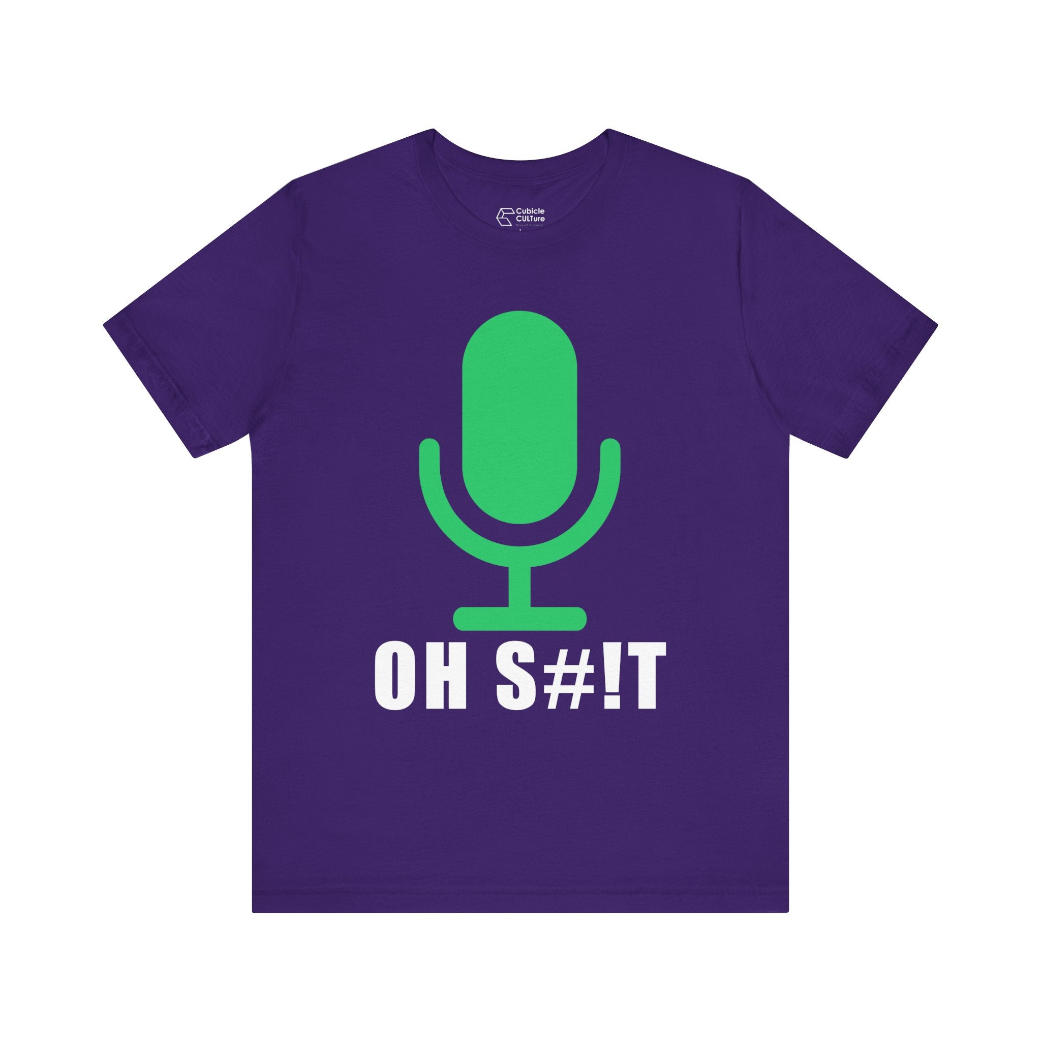 OH S#!T T-Shirt – Hot Mic Zoom Meeting Horror Graphic Tee