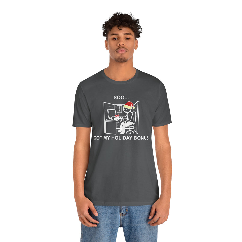 Holiday Bonus Comic T-Shirt – Cliffverse Dark Corporate Humor Christmas Graphic Tee