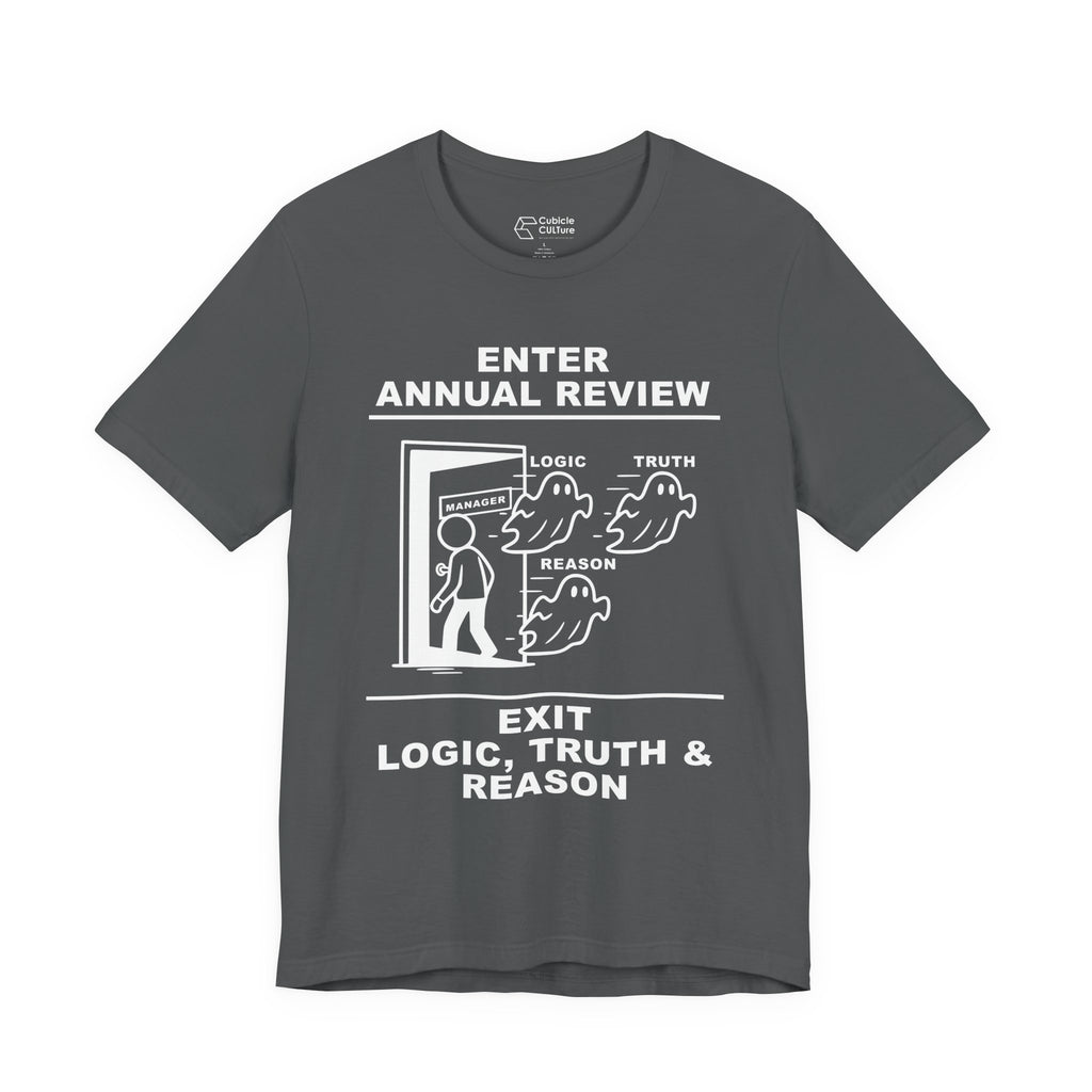 Annual Review T-Shirt – Cliffverse Office Humor Graphic Tee for Corporate Survivors