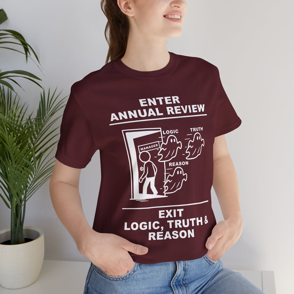 Annual Review T-Shirt – Cliffverse Office Humor Graphic Tee for Corporate Survivors