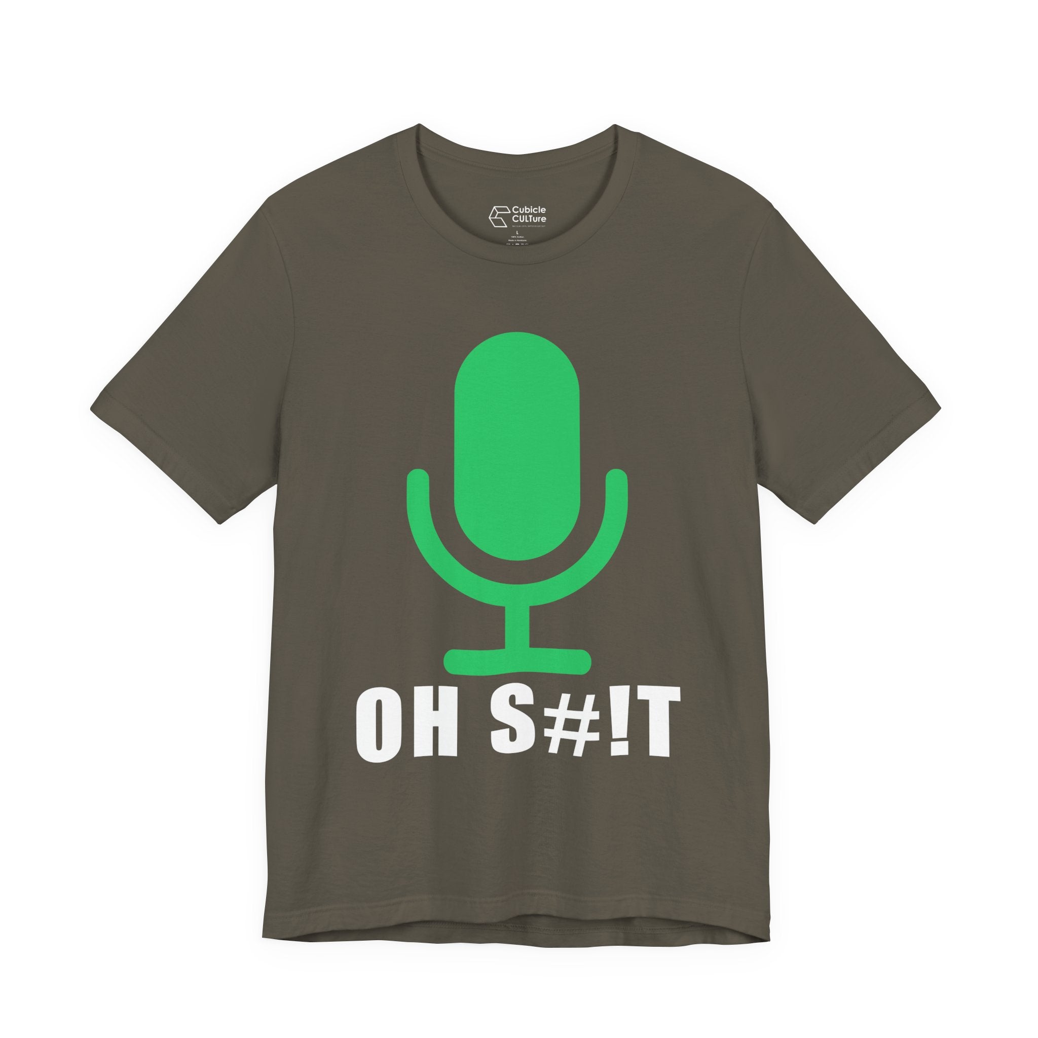OH S#!T T-Shirt – Hot Mic Zoom Meeting Horror Graphic Tee