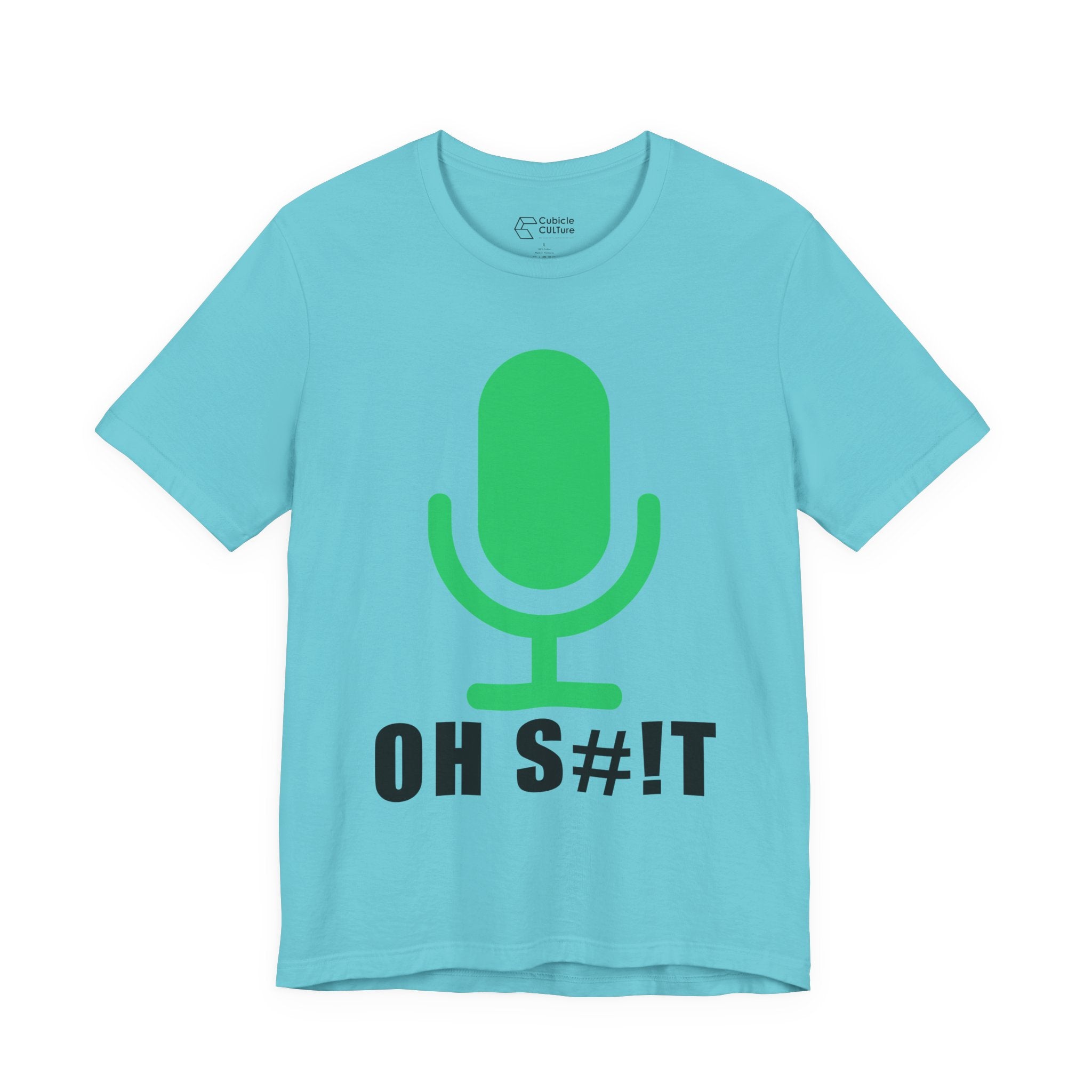 OH S#!T T-Shirt – Hot Mic Zoom Meeting Horror Graphic Tee