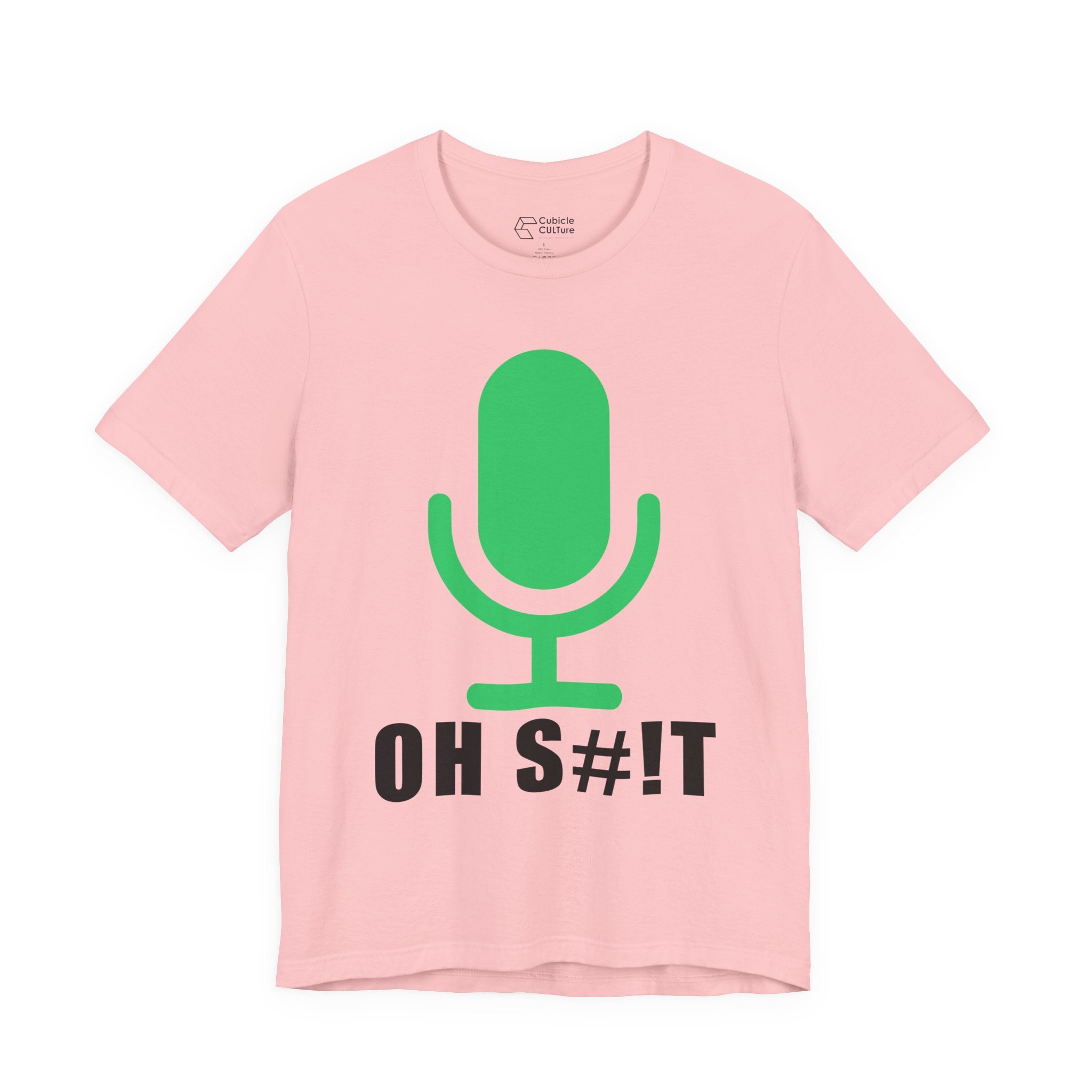 OH S#!T T-Shirt – Hot Mic Zoom Meeting Horror Graphic Tee
