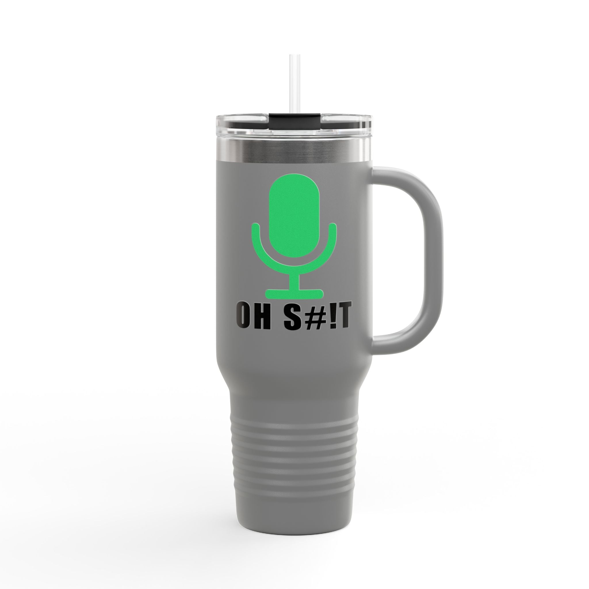 OH S#!T Travel Mug – Hot Mic Zoom Meeting Horror Tumbler