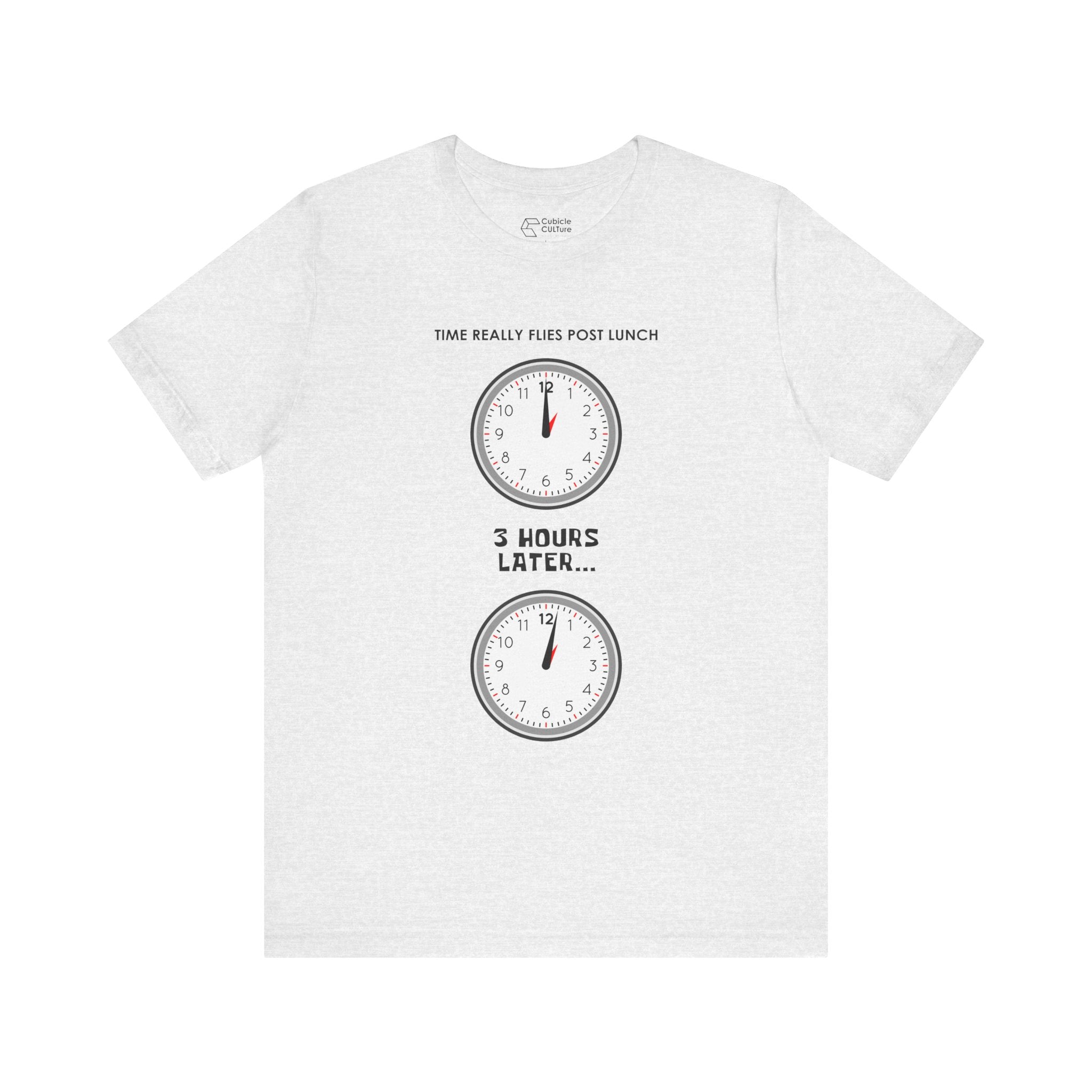 Post Lunch Woe T-Shirt – Dark Humor Afternoon Slump Graphic Tee