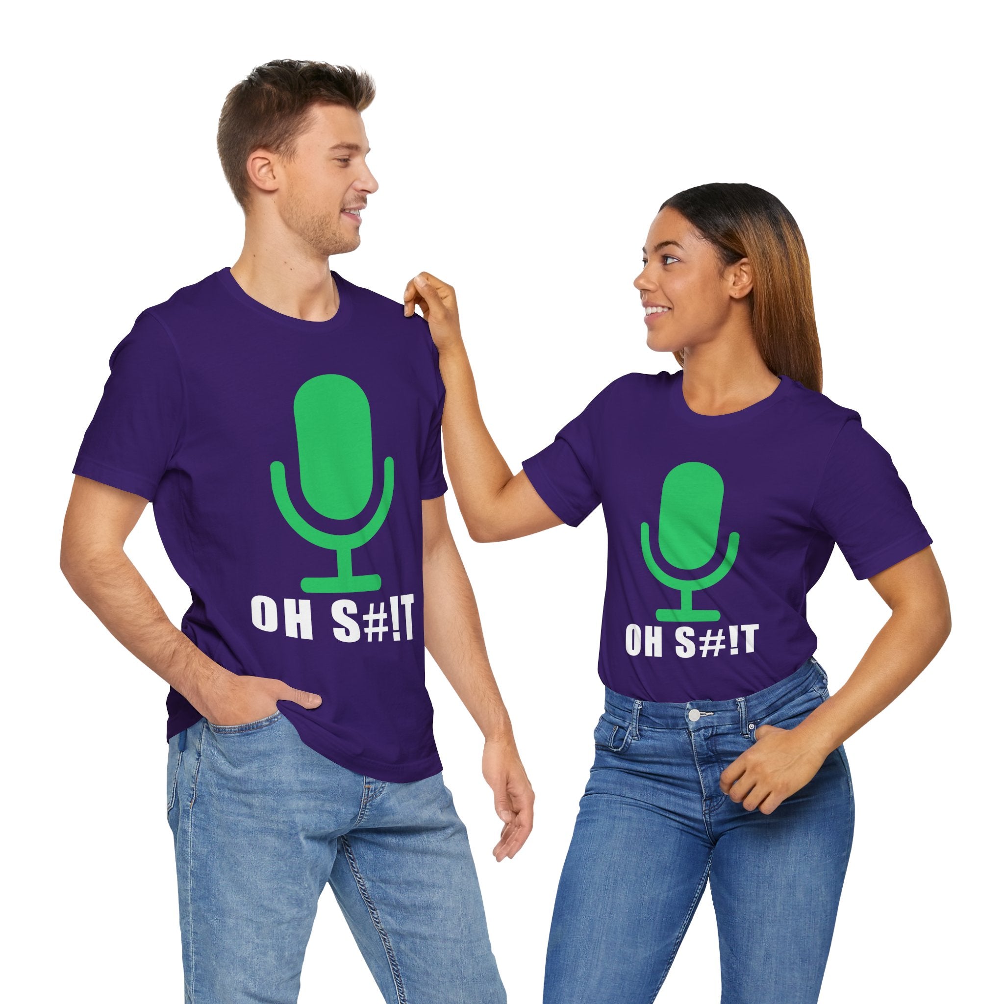 OH S#!T T-Shirt – Hot Mic Zoom Meeting Horror Graphic Tee
