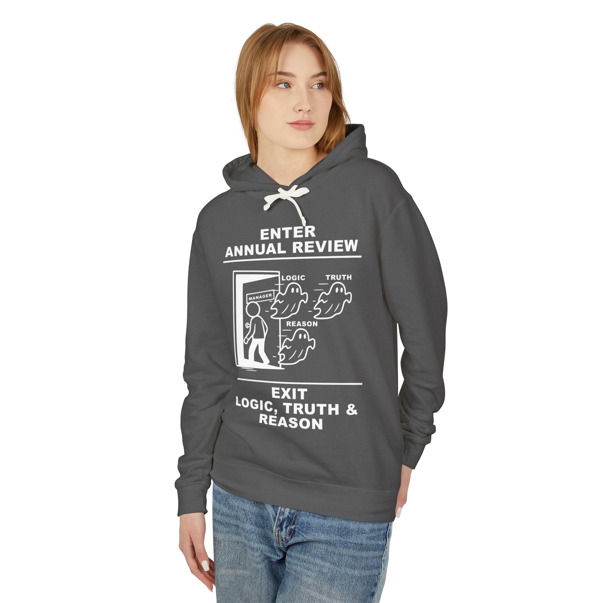 Annual Review Hoodie – Cliffverse Office Humor Hoodie for Corporate Survivors