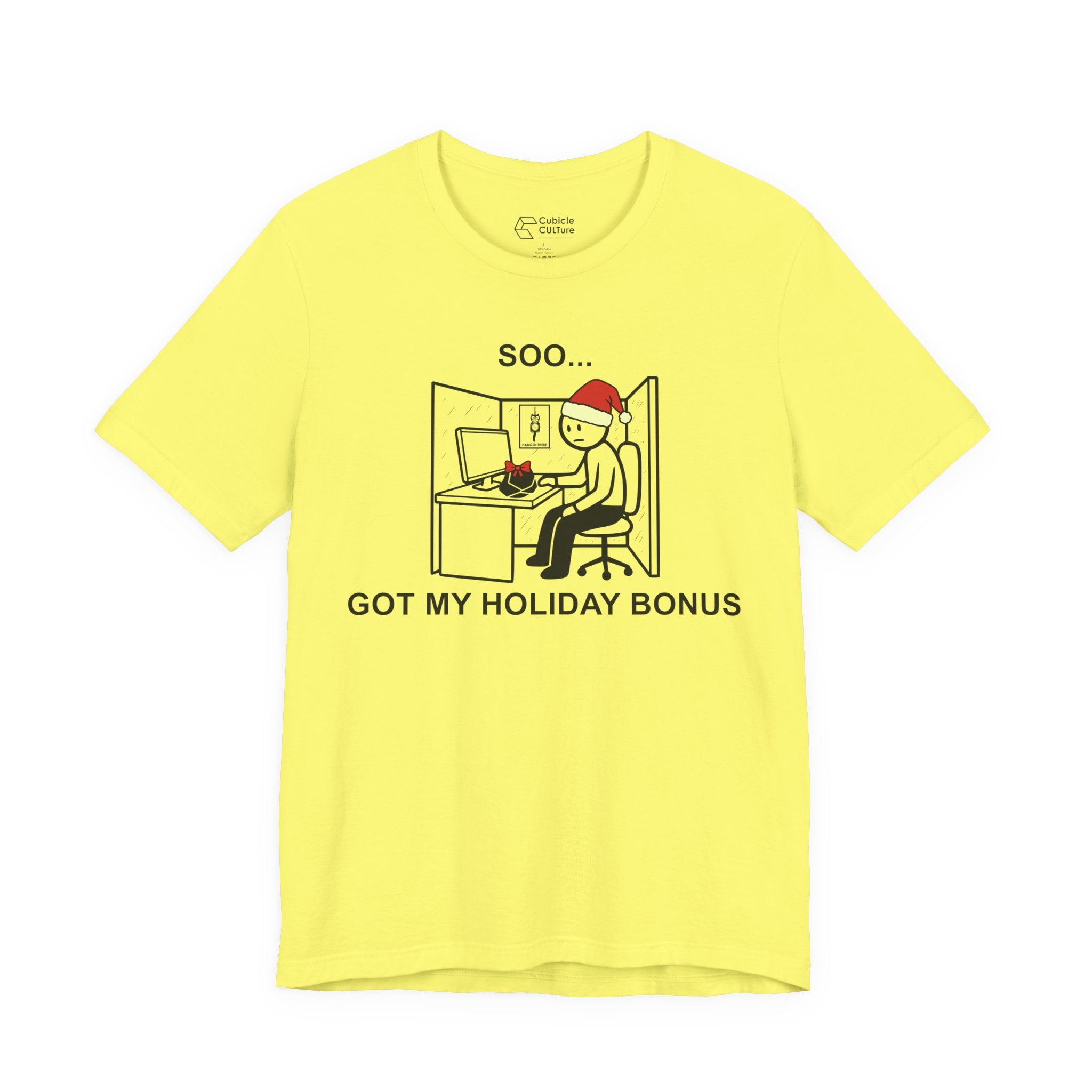 Holiday Bonus Comic T-Shirt – Cliffverse Dark Corporate Humor Christmas Graphic Tee