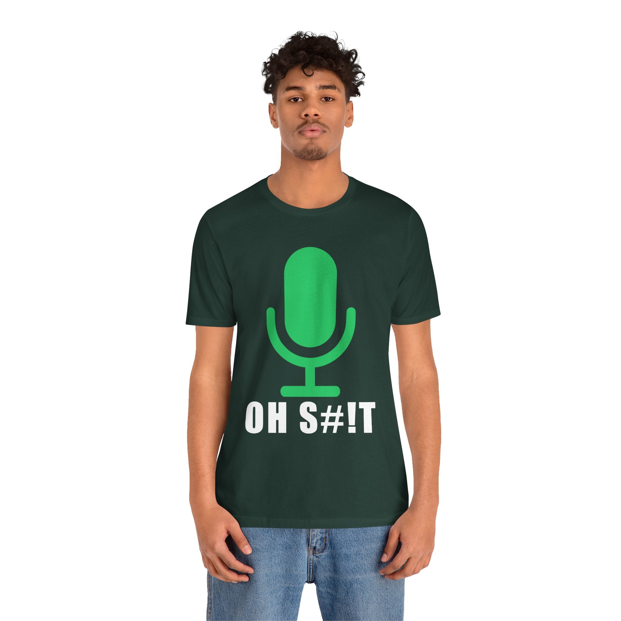 OH S#!T T-Shirt – Hot Mic Zoom Meeting Horror Graphic Tee