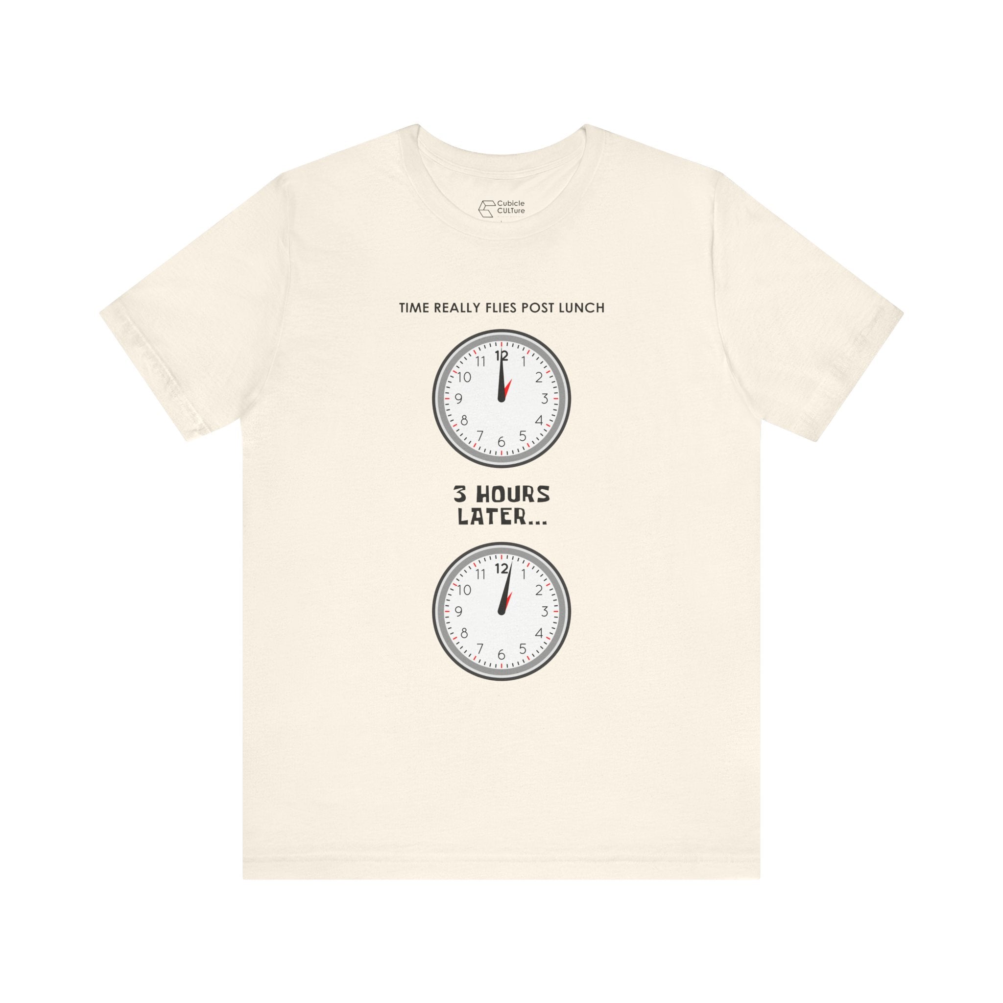Post Lunch Woe T-Shirt – Dark Humor Afternoon Slump Graphic Tee