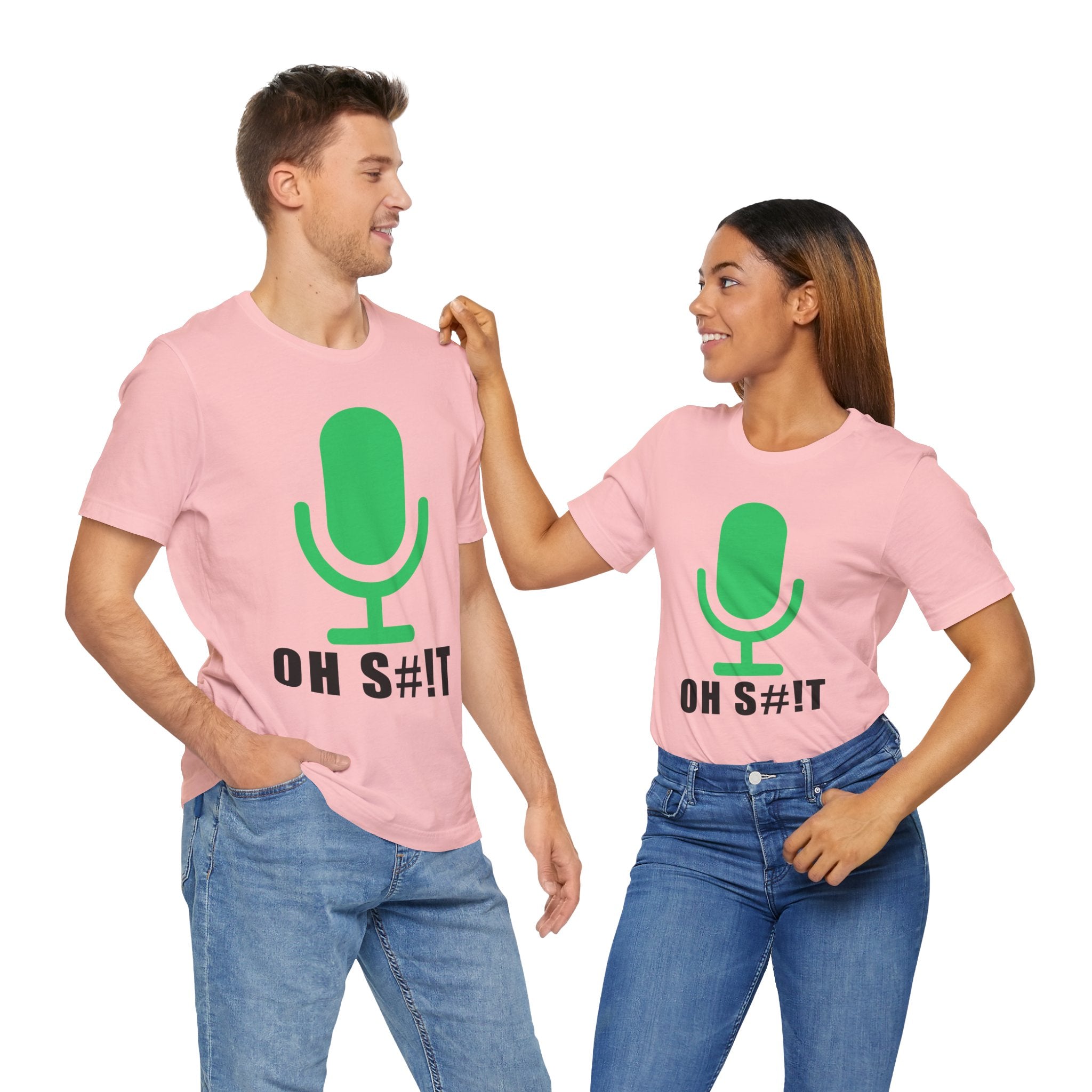 OH S#!T T-Shirt – Hot Mic Zoom Meeting Horror Graphic Tee