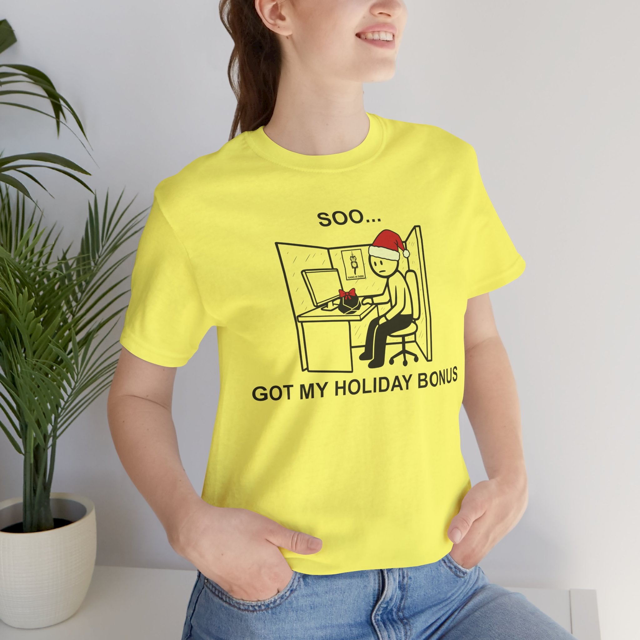 Holiday Bonus Comic T-Shirt – Cliffverse Dark Corporate Humor Christmas Graphic Tee