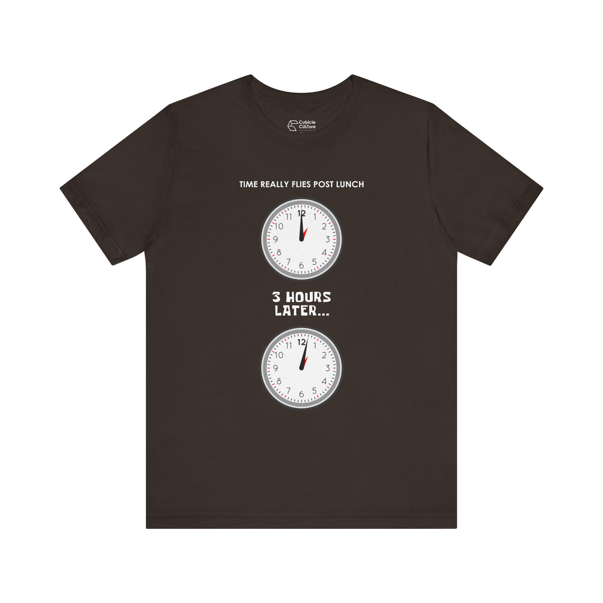 Post Lunch Woe T-Shirt – Dark Humor Afternoon Slump Graphic Tee