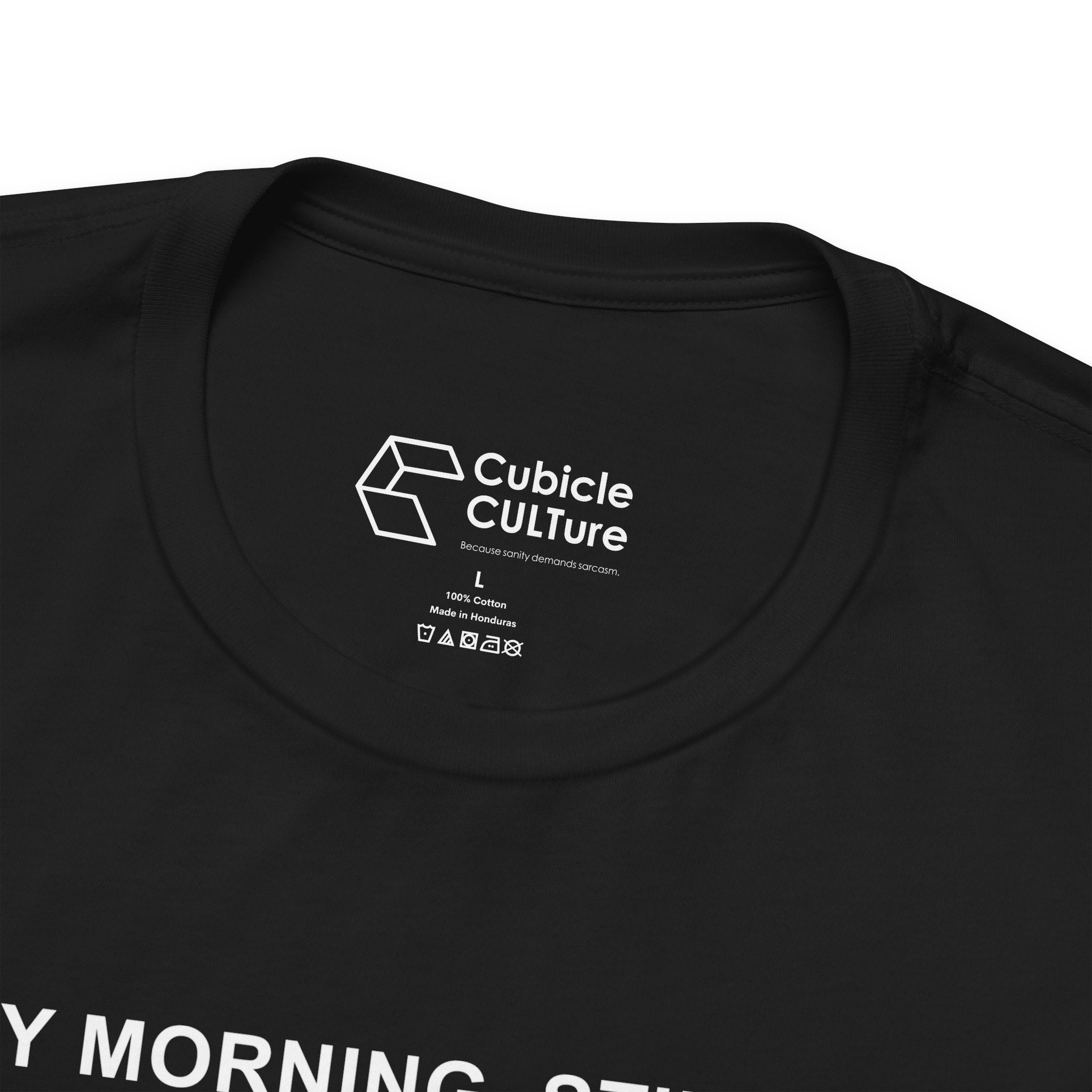 Every Morning — Clocking into Hell T-Shirt – Cliffverse Office Humor Graphic Tee for Corporate Survivors