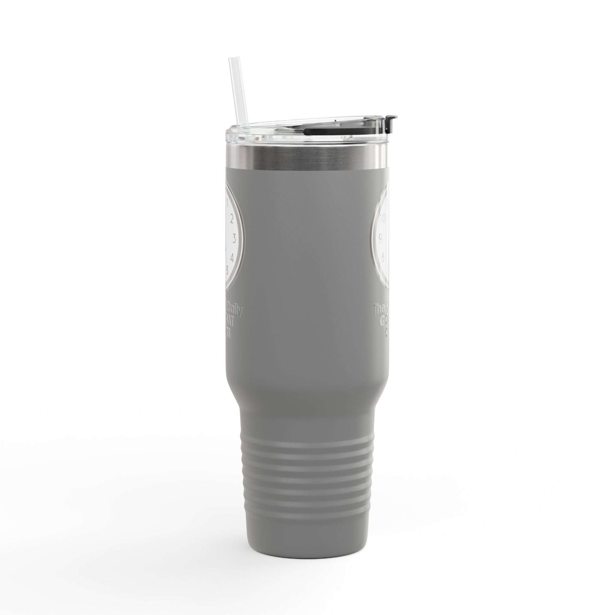 5 O’Clock Daily Goal Travel Mug – Dark Humor Office Survival Tumbler