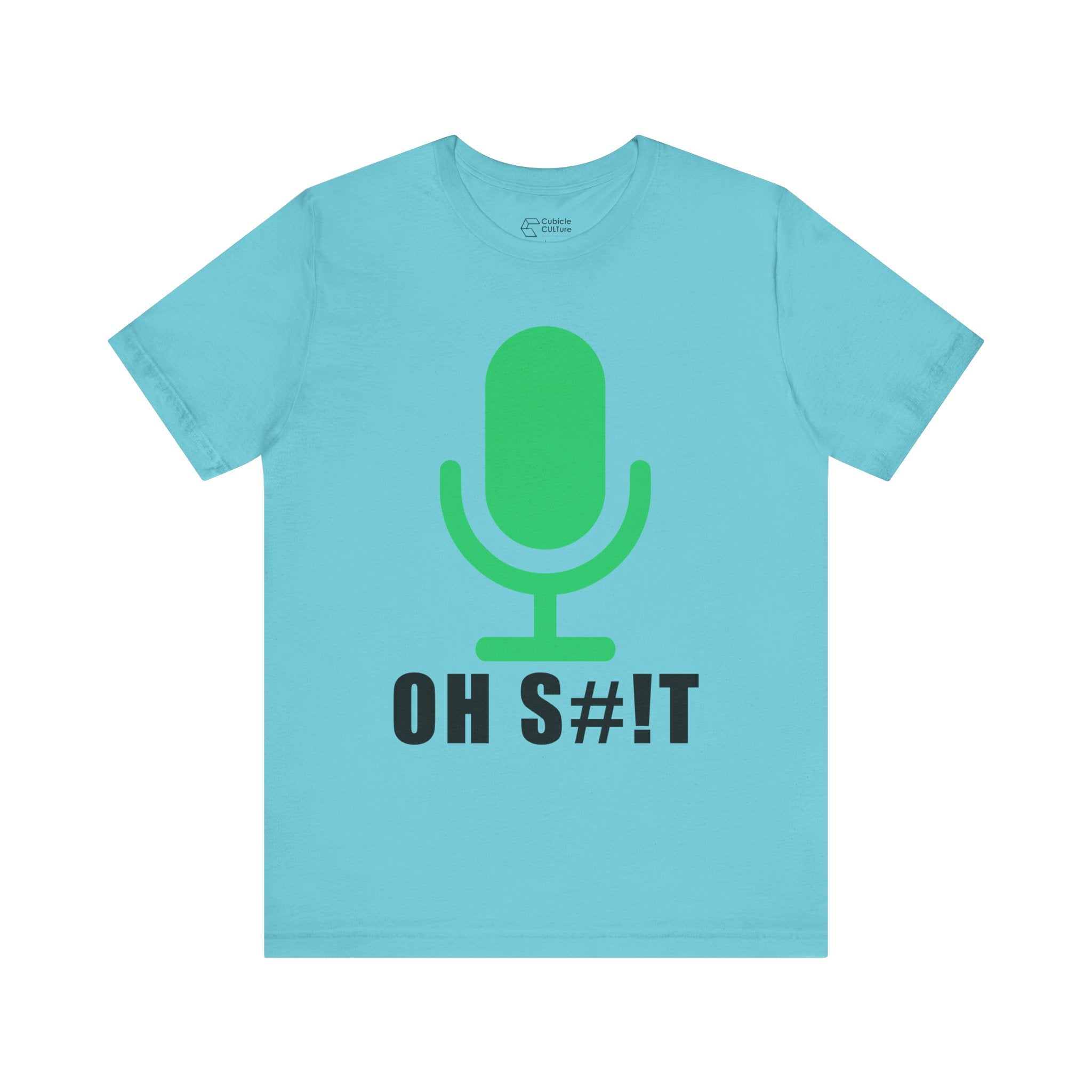 OH S#!T T-Shirt – Hot Mic Zoom Meeting Horror Graphic Tee
