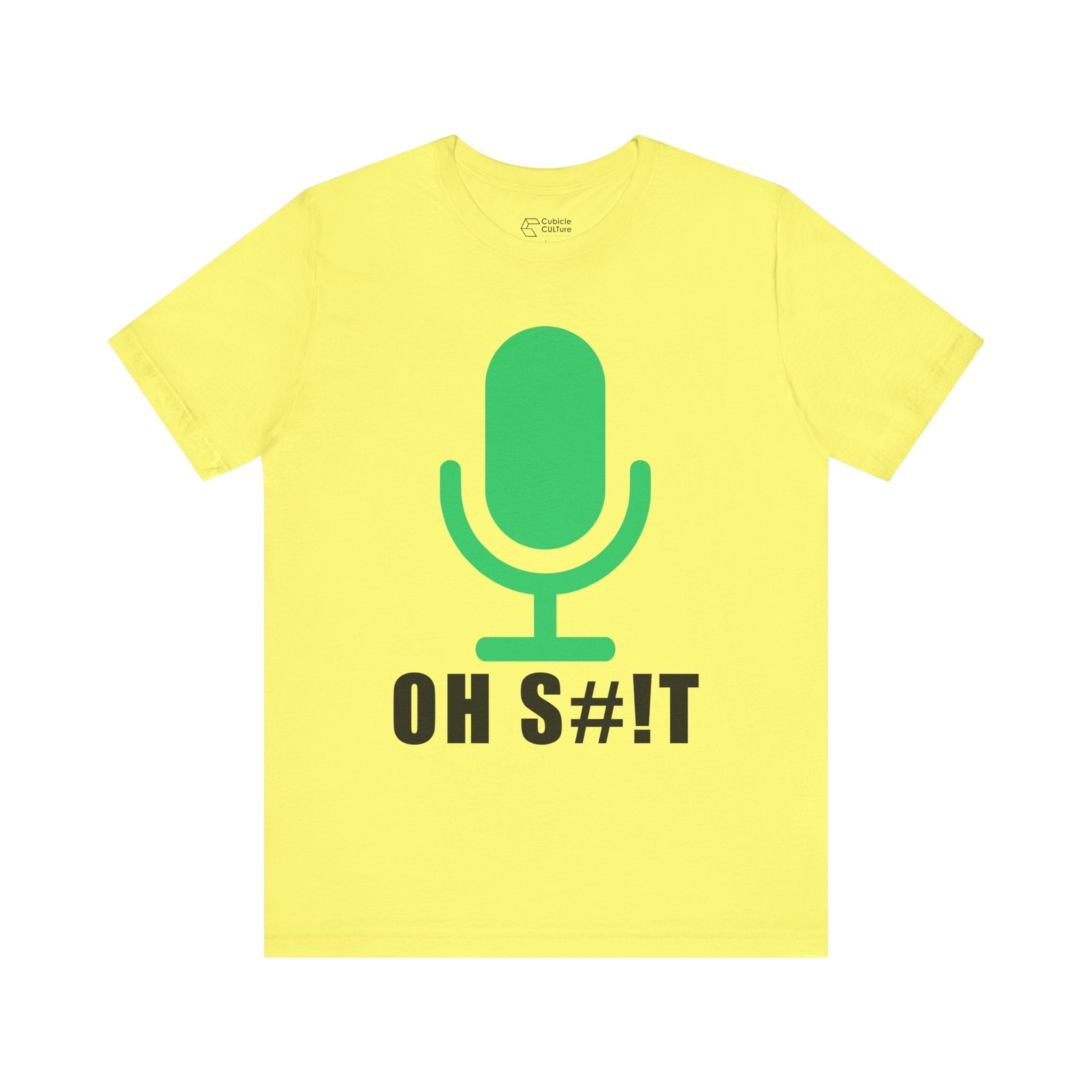 OH S#!T T-Shirt – Hot Mic Zoom Meeting Horror Graphic Tee