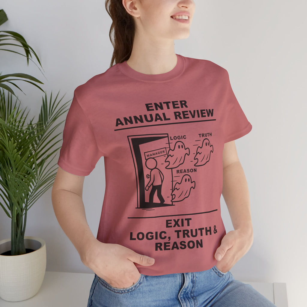 Annual Review T-Shirt – Cliffverse Office Humor Graphic Tee for Corporate Survivors