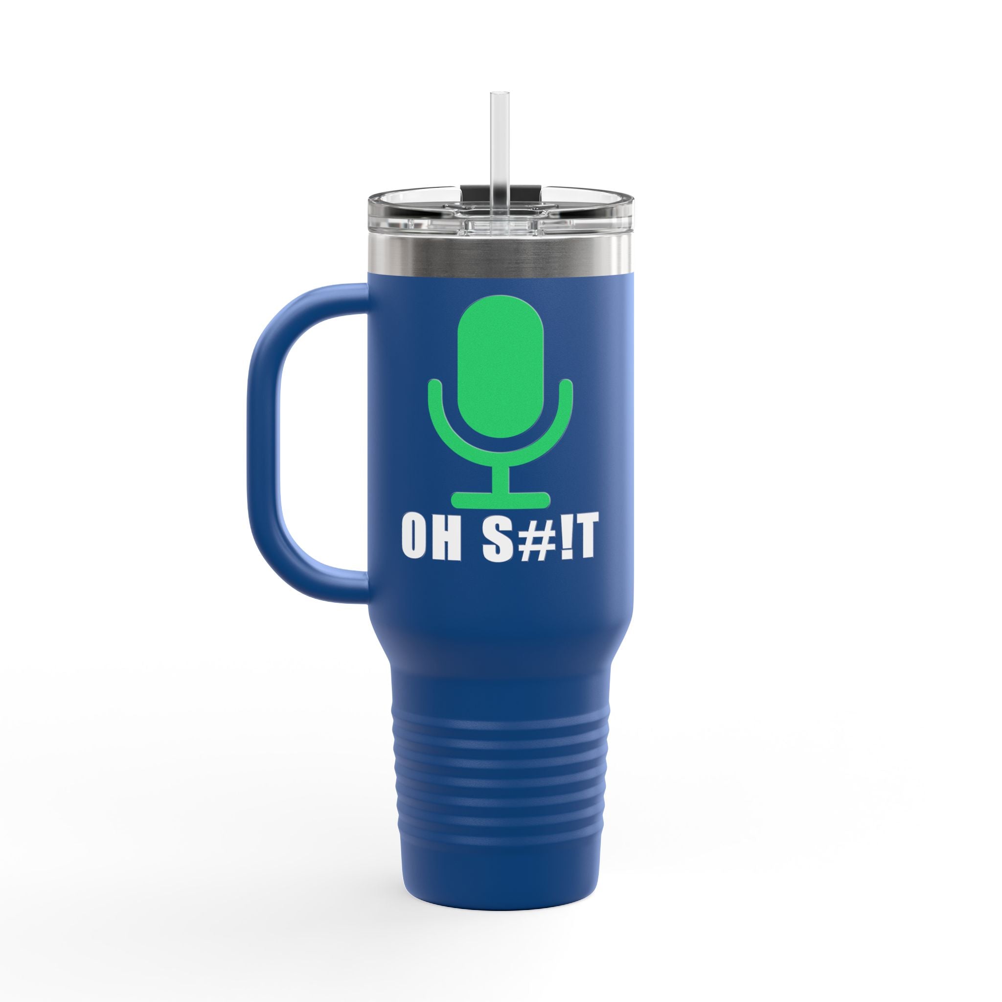 OH S#!T Travel Mug – Hot Mic Zoom Meeting Horror Tumbler