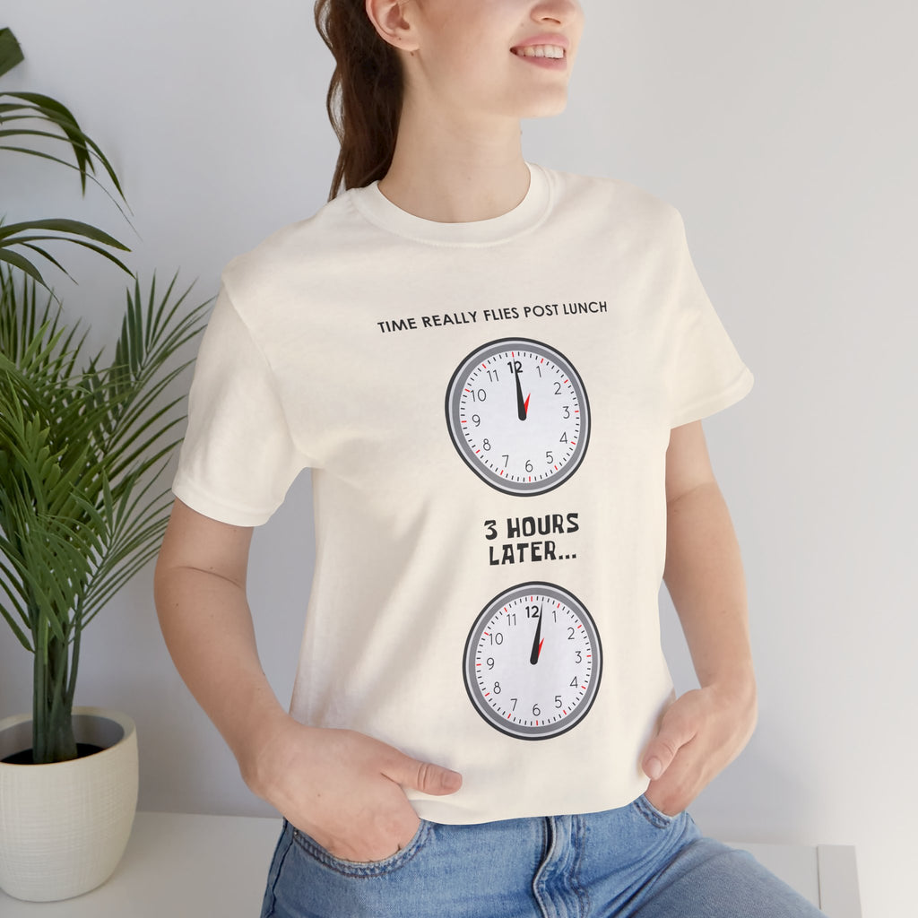 Post Lunch Woe T-Shirt – Dark Humor Afternoon Slump Graphic Tee