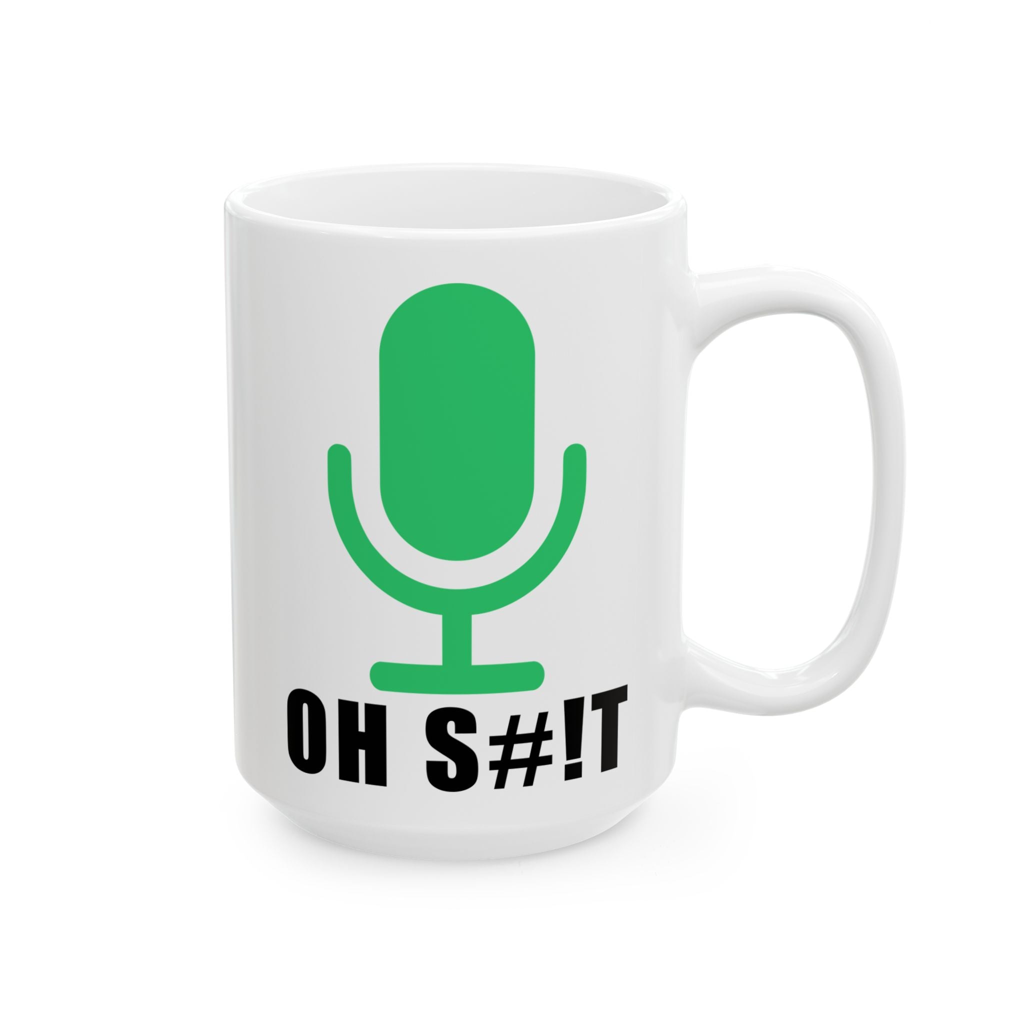 OH S#!T Coffee Mug – Hot Mic Zoom Meeting Horror Cup