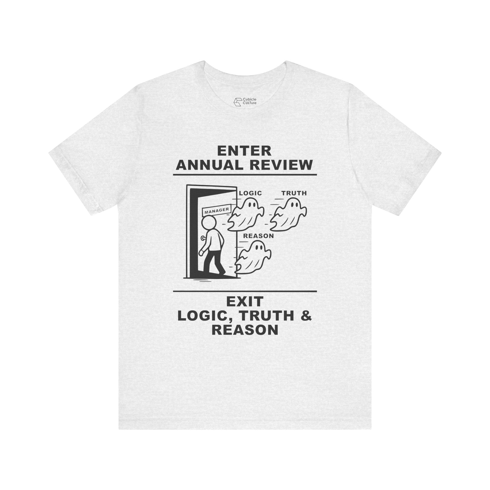 Annual Review T-Shirt – Cliffverse Office Humor Graphic Tee for Corporate Survivors
