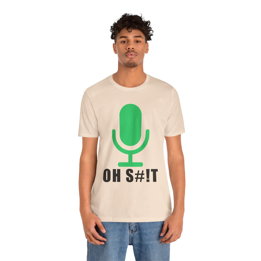 OH S#!T T-Shirt – Hot Mic Zoom Meeting Horror Graphic Tee