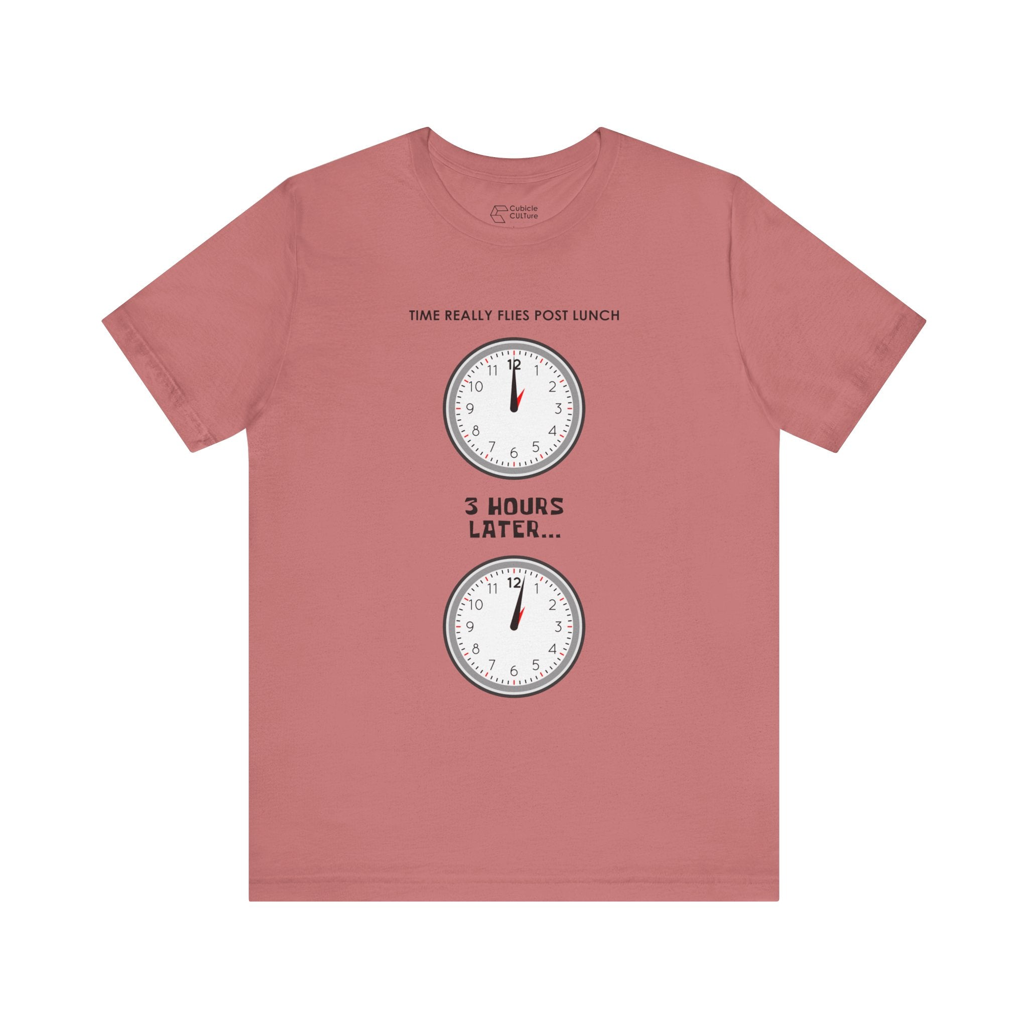 Post Lunch Woe T-Shirt – Dark Humor Afternoon Slump Graphic Tee