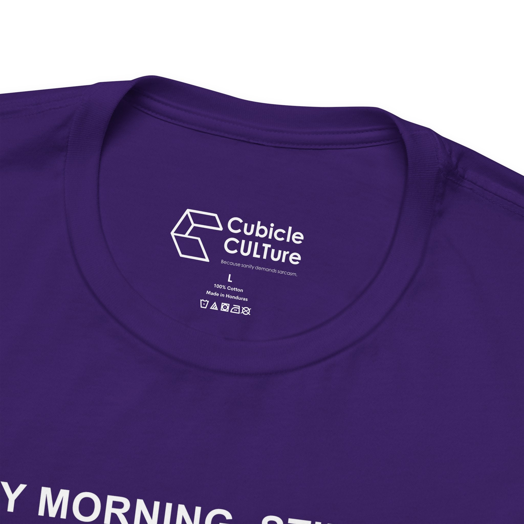 Every Morning — Clocking into Hell T-Shirt – Cliffverse Office Humor Graphic Tee for Corporate Survivors