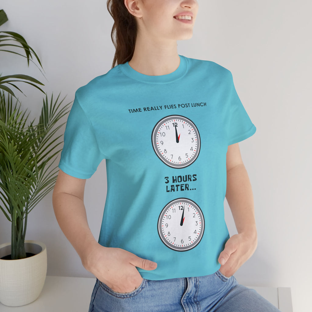 Post Lunch Woe T-Shirt – Dark Humor Afternoon Slump Graphic Tee