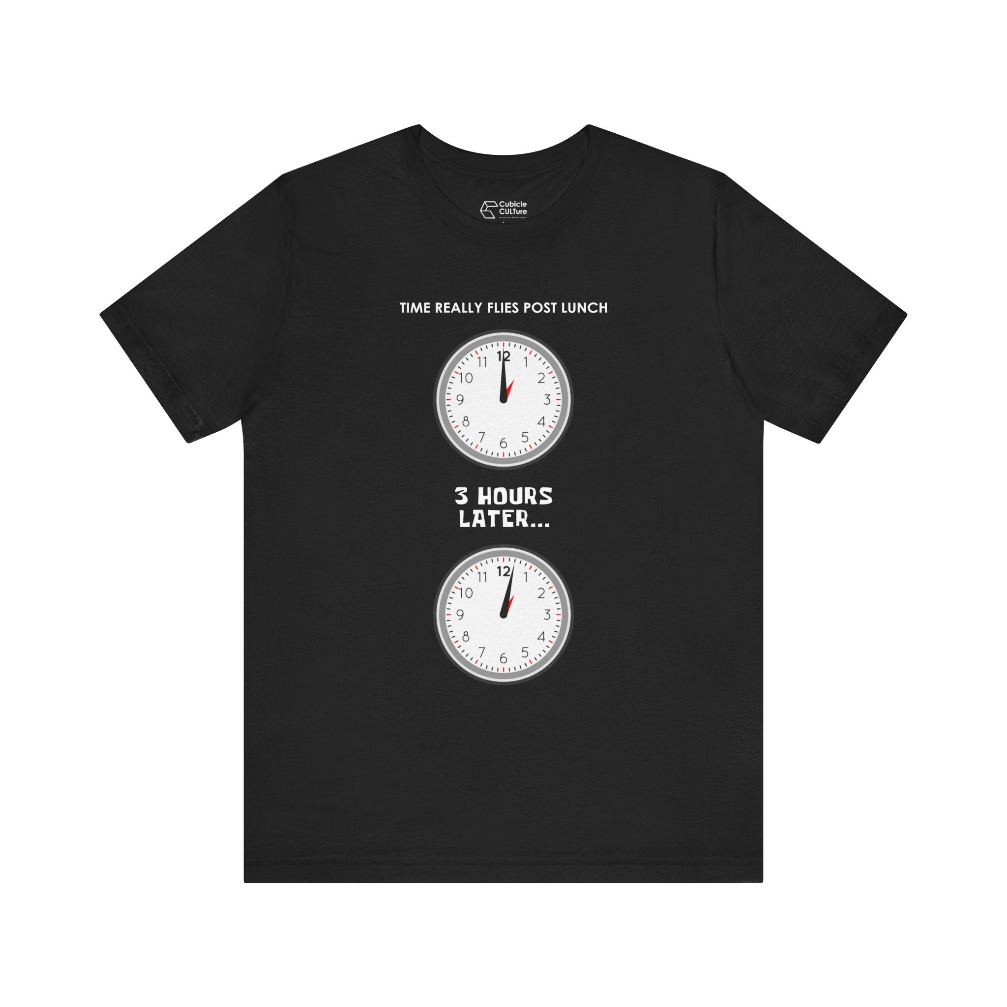 Post Lunch Woe T-Shirt – Dark Humor Afternoon Slump Graphic Tee