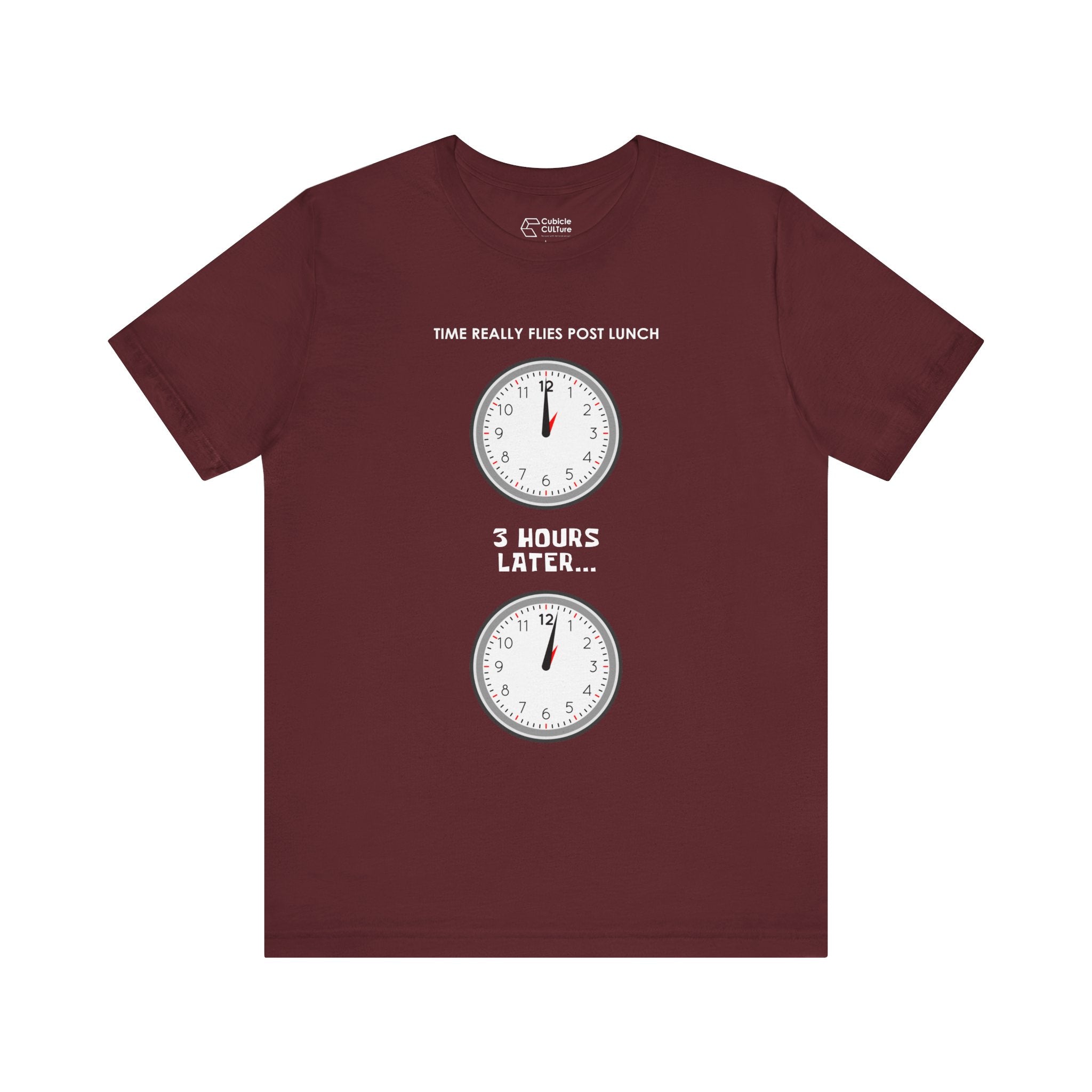 Post Lunch Woe T-Shirt – Dark Humor Afternoon Slump Graphic Tee