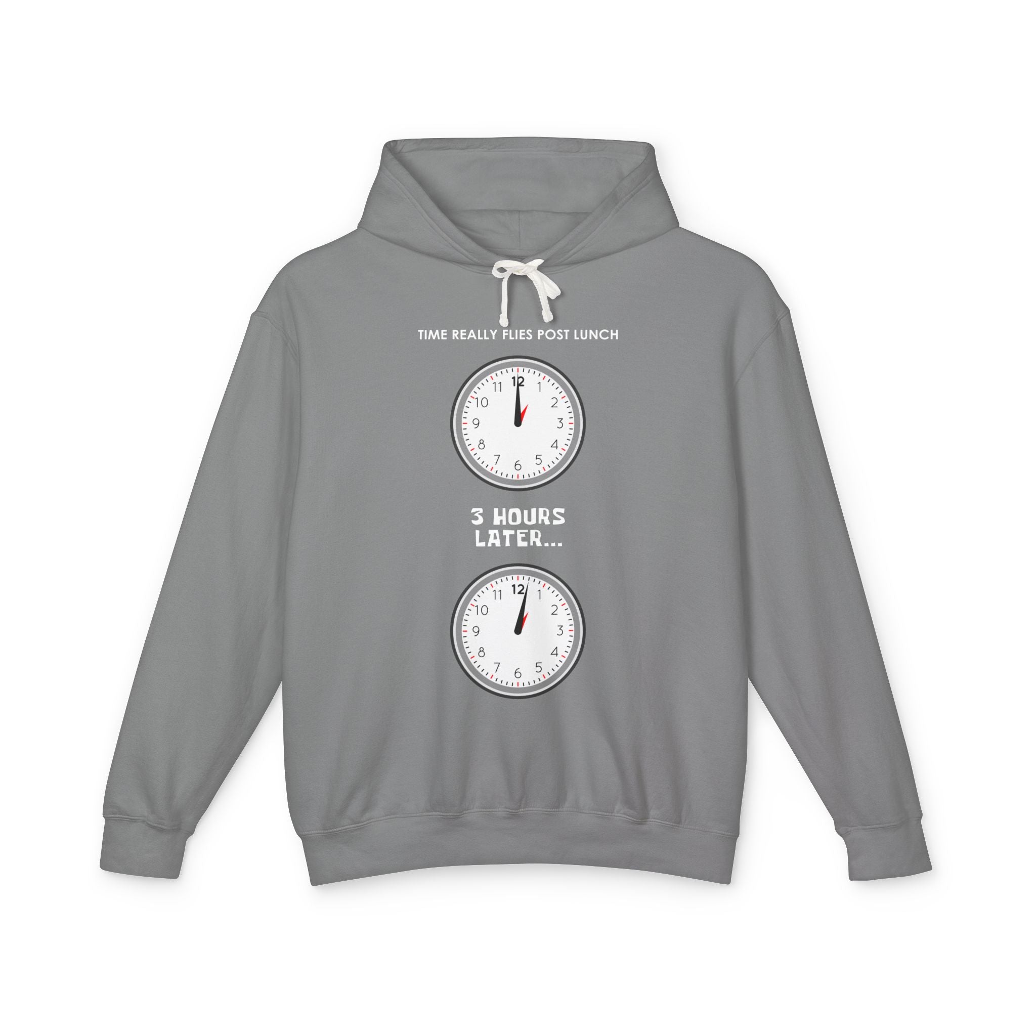 Post Lunch Woe Hoodie – Dark Humor Office Survival Sweatshirt