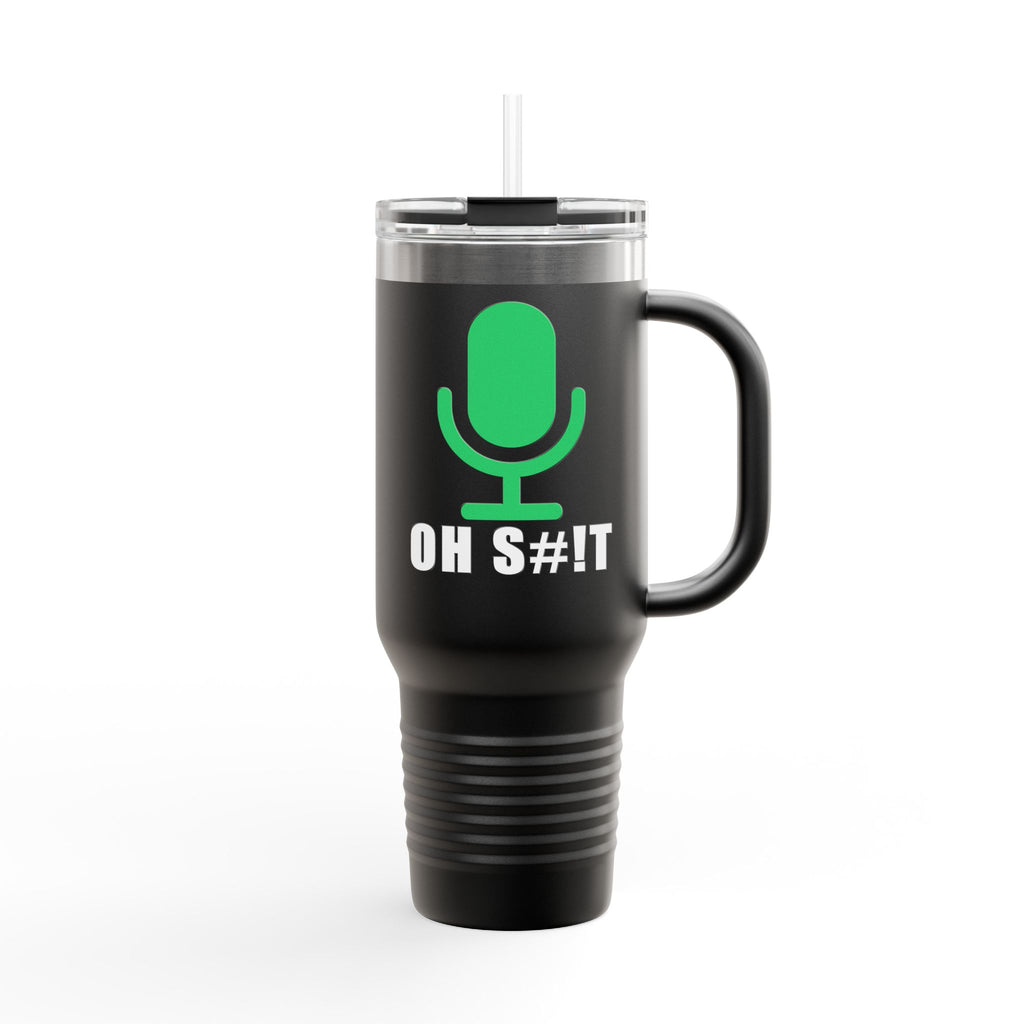 OH S#!T Travel Mug – Hot Mic Zoom Meeting Horror Tumbler