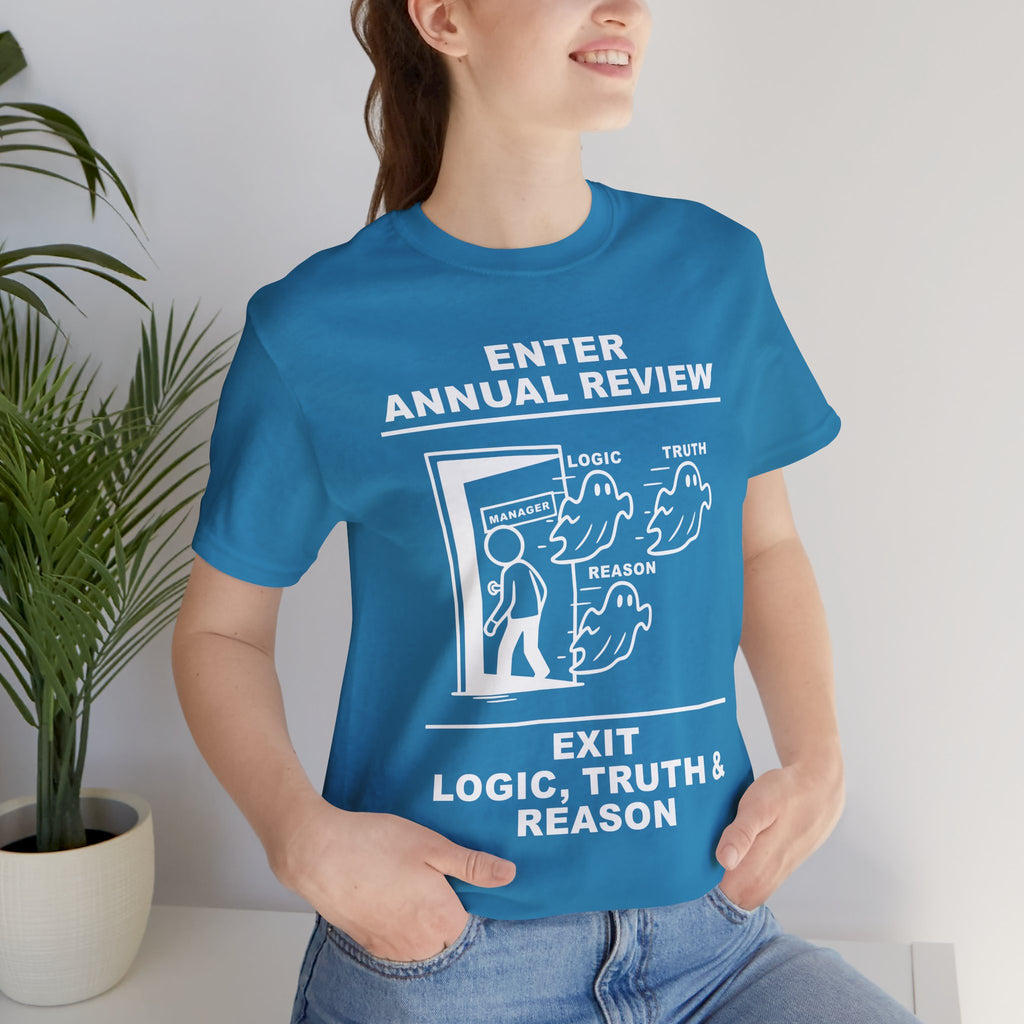 Annual Review T-Shirt – Cliffverse Office Humor Graphic Tee for Corporate Survivors