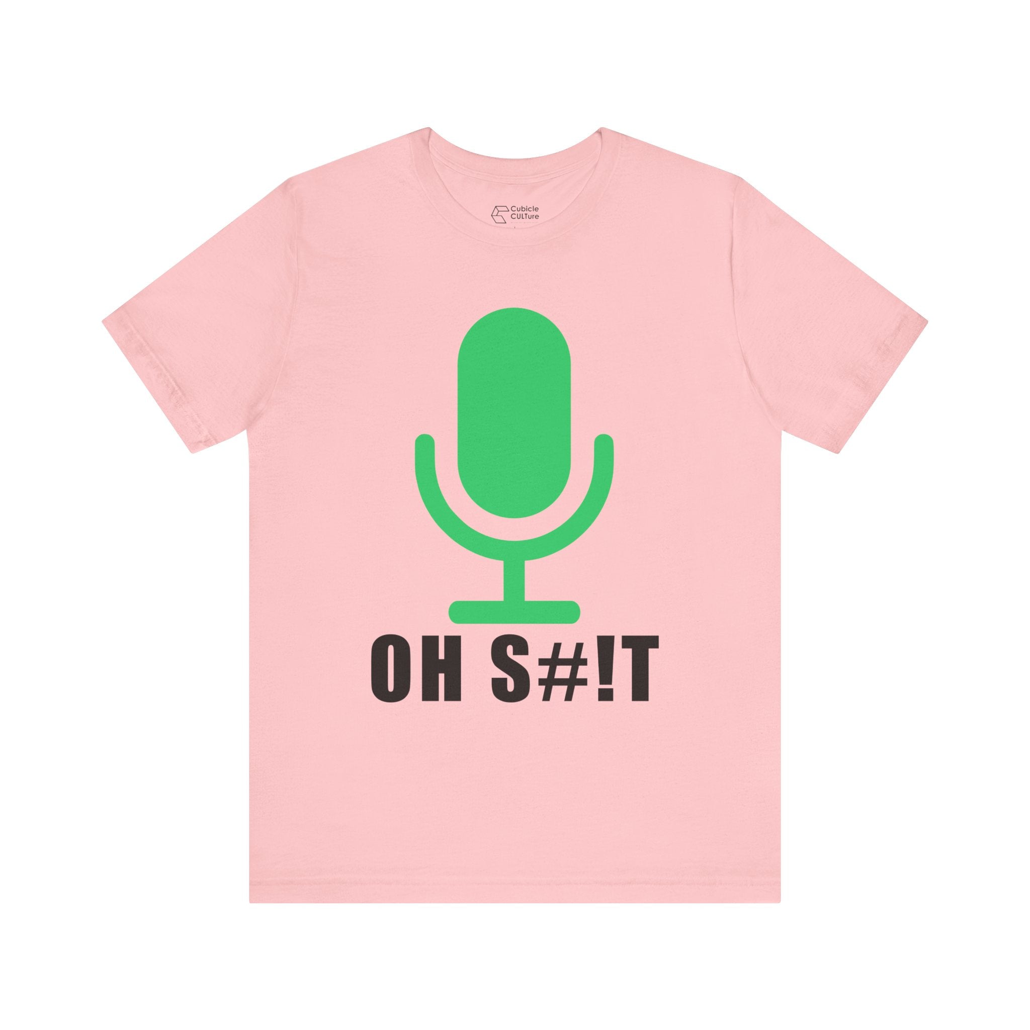 OH S#!T T-Shirt – Hot Mic Zoom Meeting Horror Graphic Tee