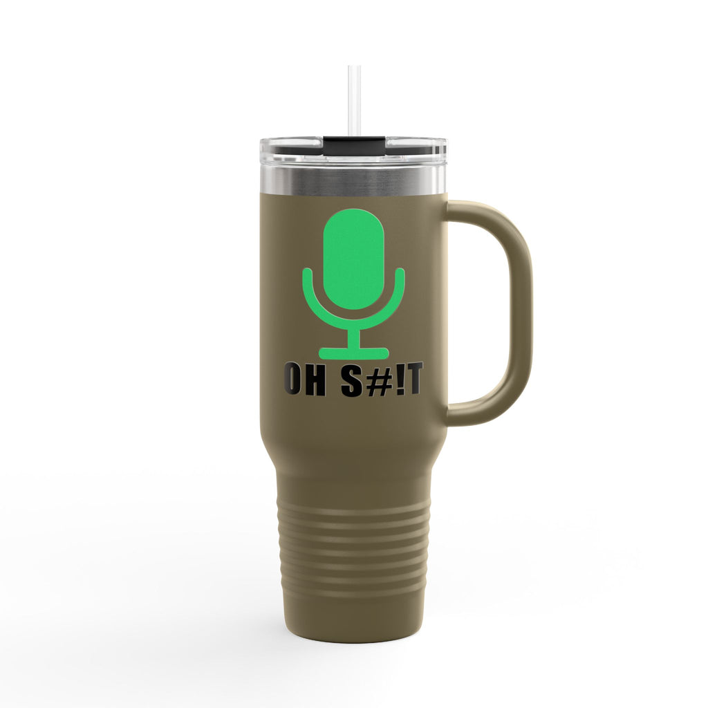 OH S#!T Travel Mug – Hot Mic Zoom Meeting Horror Tumbler