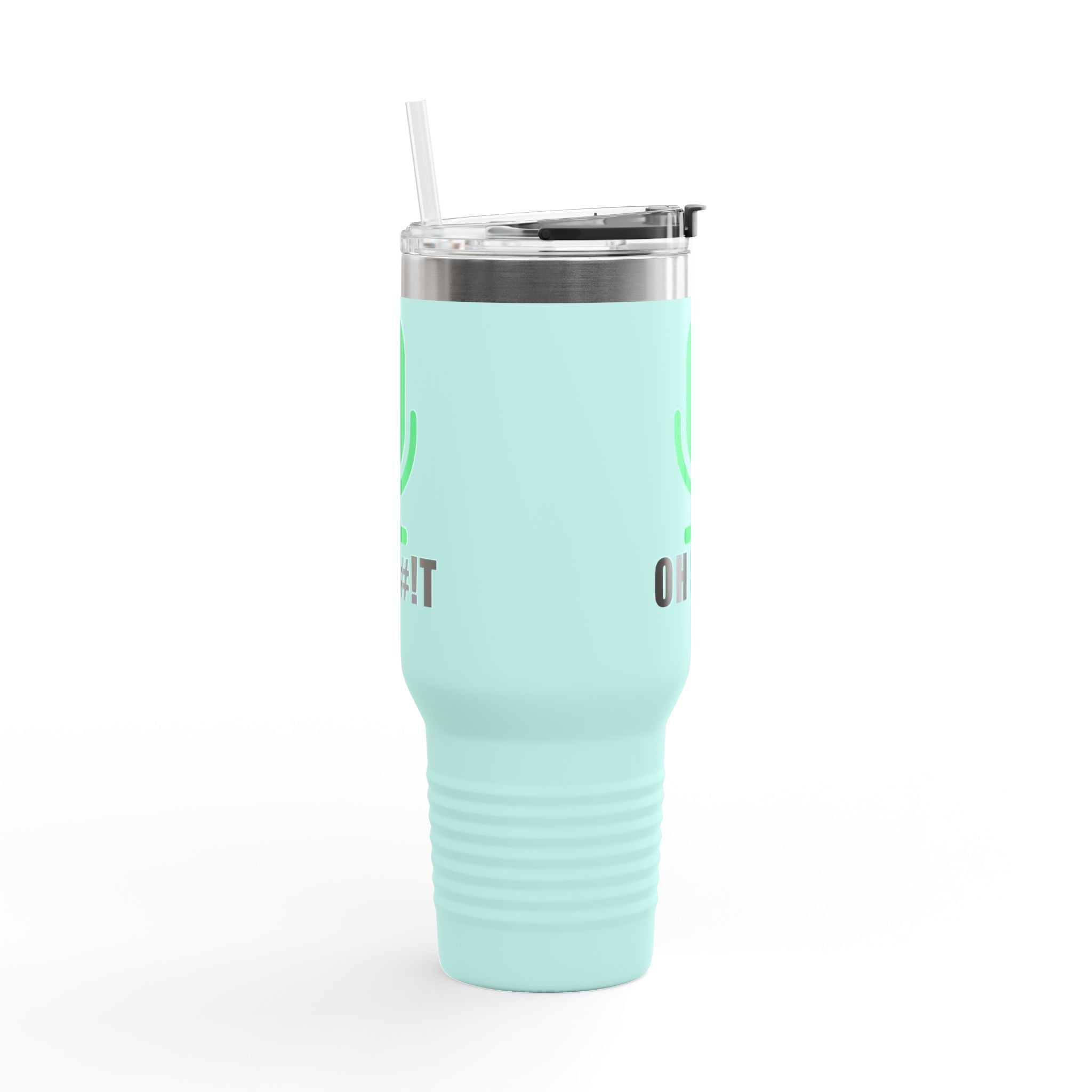 OH S#!T Travel Mug – Hot Mic Zoom Meeting Horror Tumbler