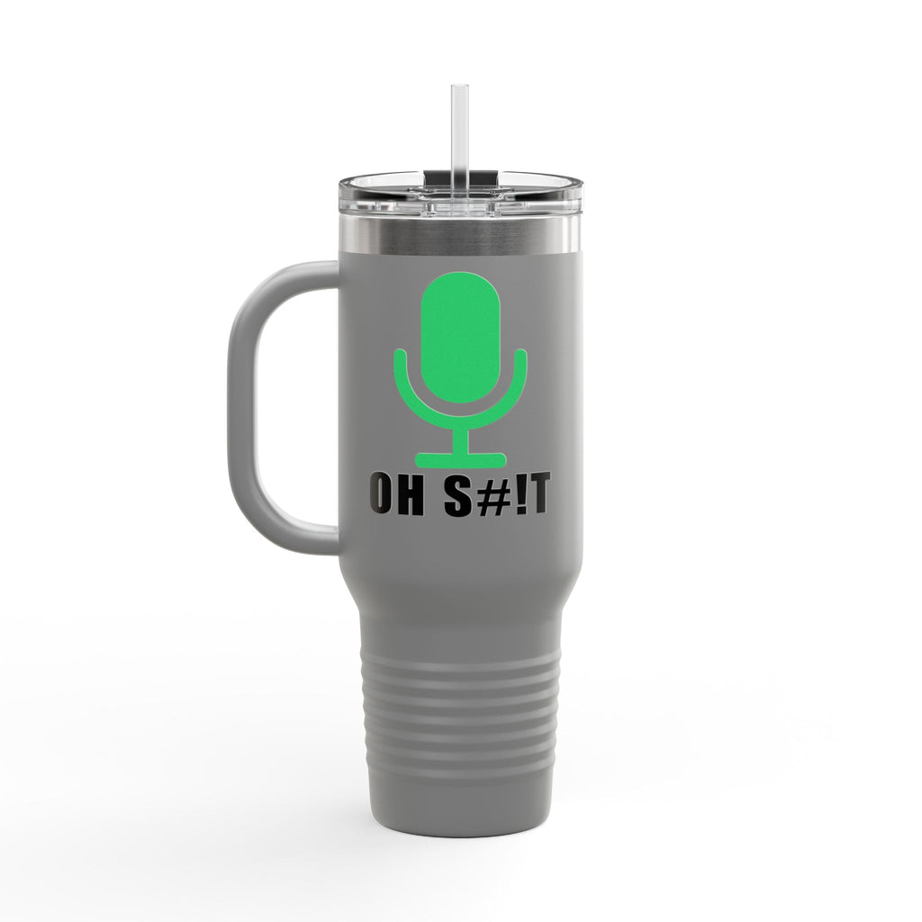 OH S#!T Travel Mug – Hot Mic Zoom Meeting Horror Tumbler