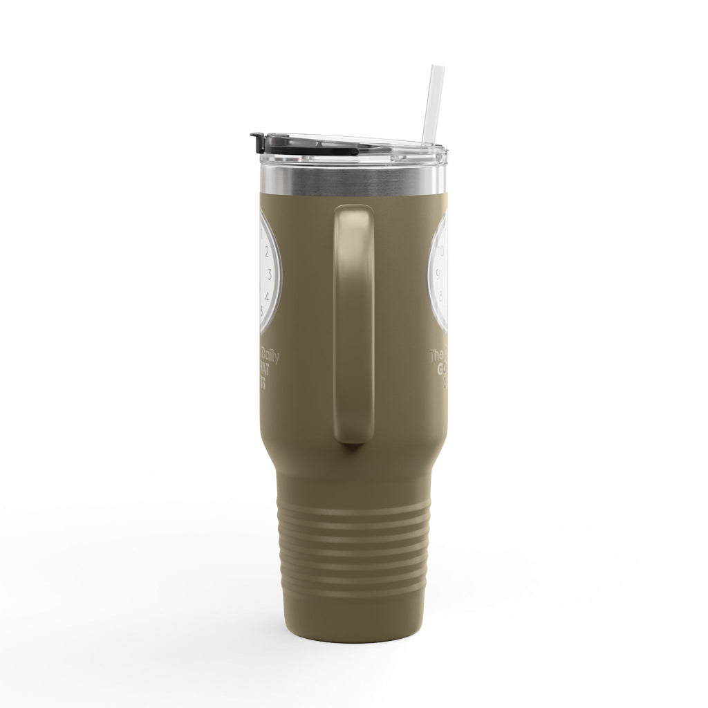 5 O’Clock Daily Goal Travel Mug – Dark Humor Office Survival Tumbler
