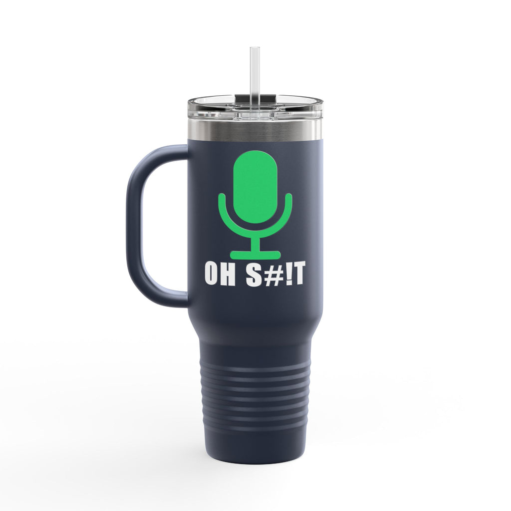 OH S#!T Travel Mug – Hot Mic Zoom Meeting Horror Tumbler