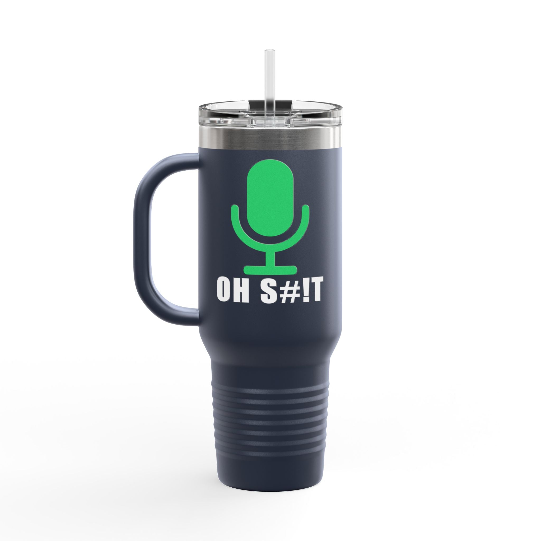 OH S#!T Travel Mug – Hot Mic Zoom Meeting Horror Tumbler
