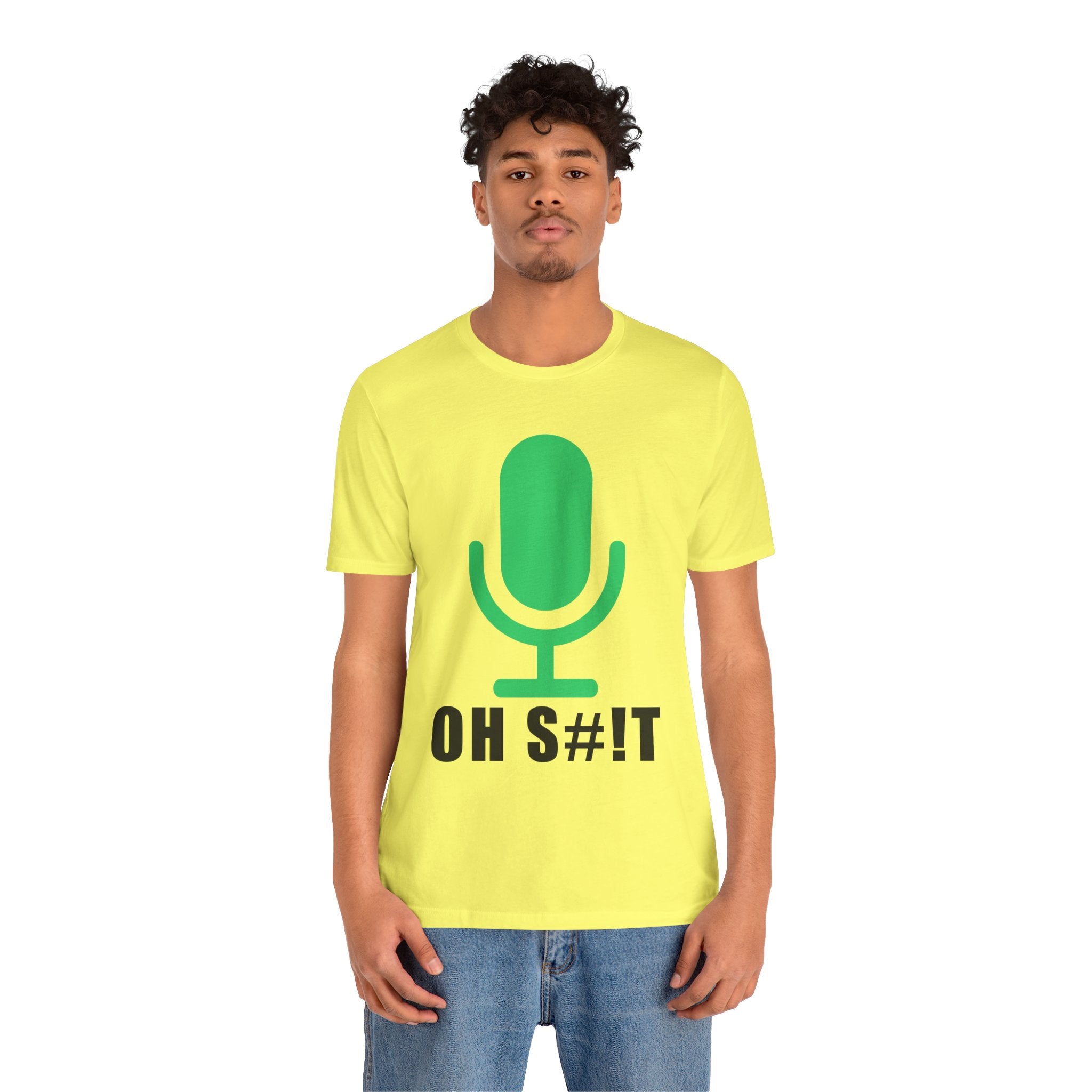OH S#!T T-Shirt – Hot Mic Zoom Meeting Horror Graphic Tee